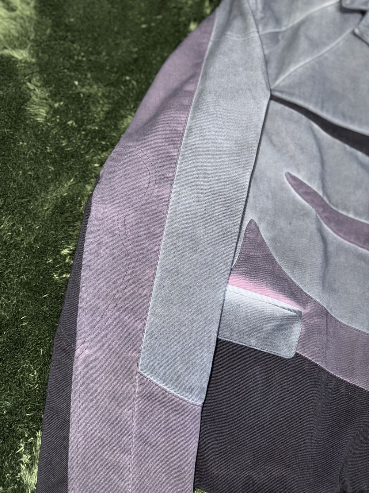 Kusikohc [48] KUSIKOHC multi color rider blazer jacket washed gray Size US L / EU 52-54 / 3 - 5 Thumbnail