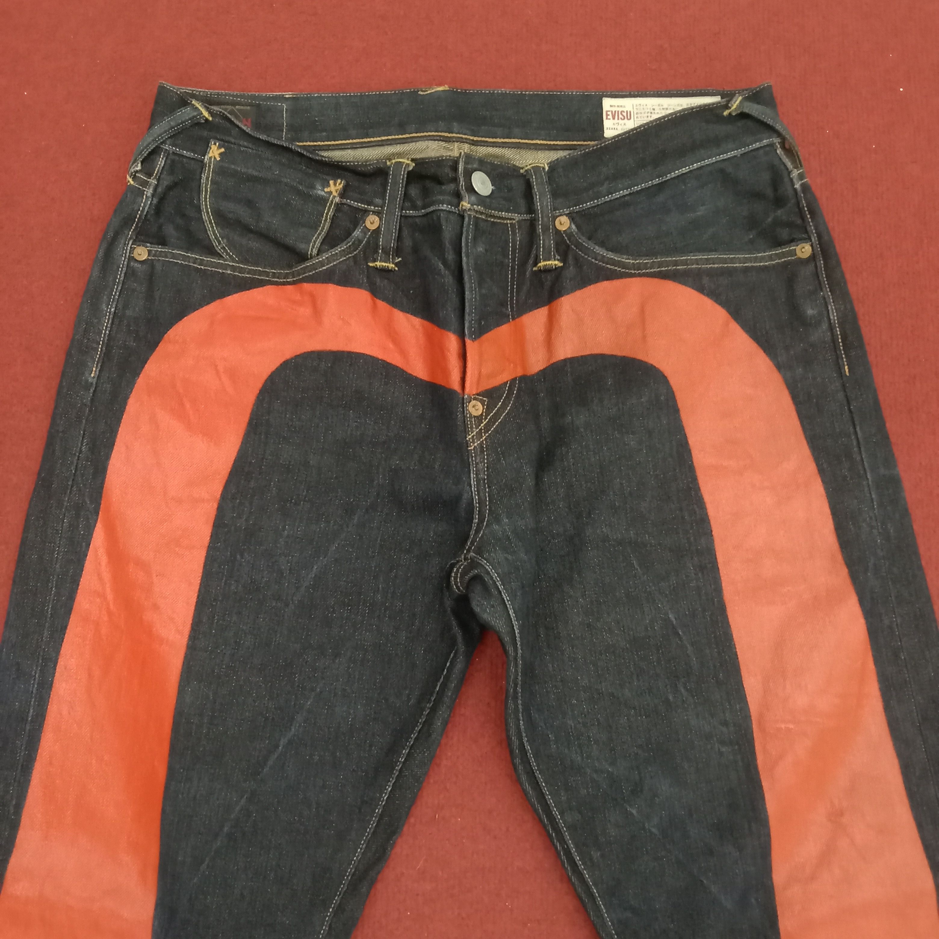 Evisu × Japanese Brand × Vintage Evisu Japanese Streetwear Skater Style Custom Daicock Jeans Size US 32 / EU 48 - 2 Thumbnail