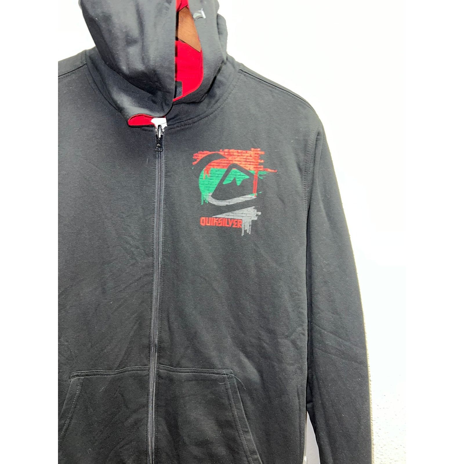 Vintage Vintage Quiksilver Reversible Hoodie Torqued Christmas NWT M Size US M / EU 48-50 / 2 - 2 Thumbnail