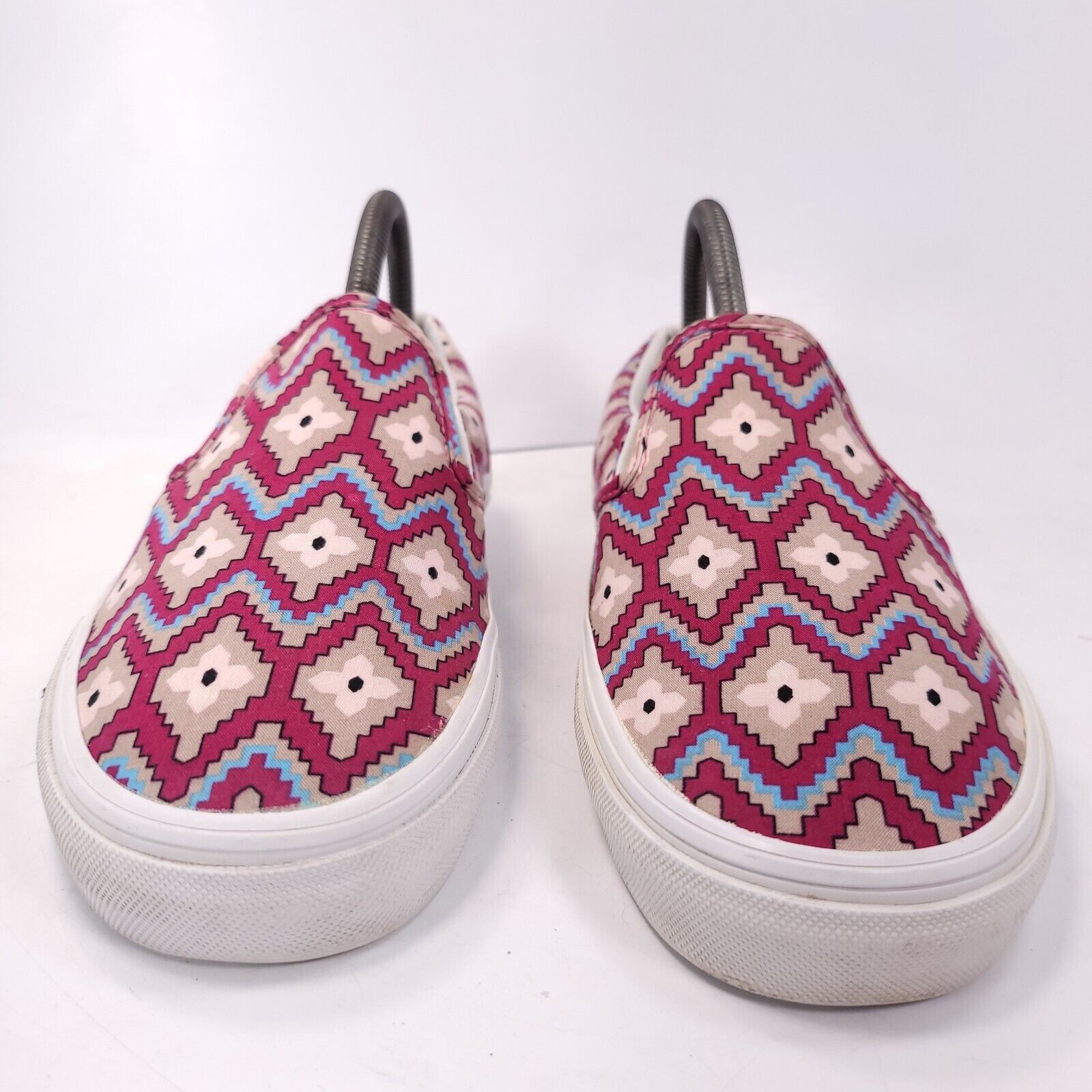 Vans Vans Off the Wall Shoe Womens Size 8 Mens 6.5 T375 Red Beige Size US 8 / IT 38 - 2 Thumbnail