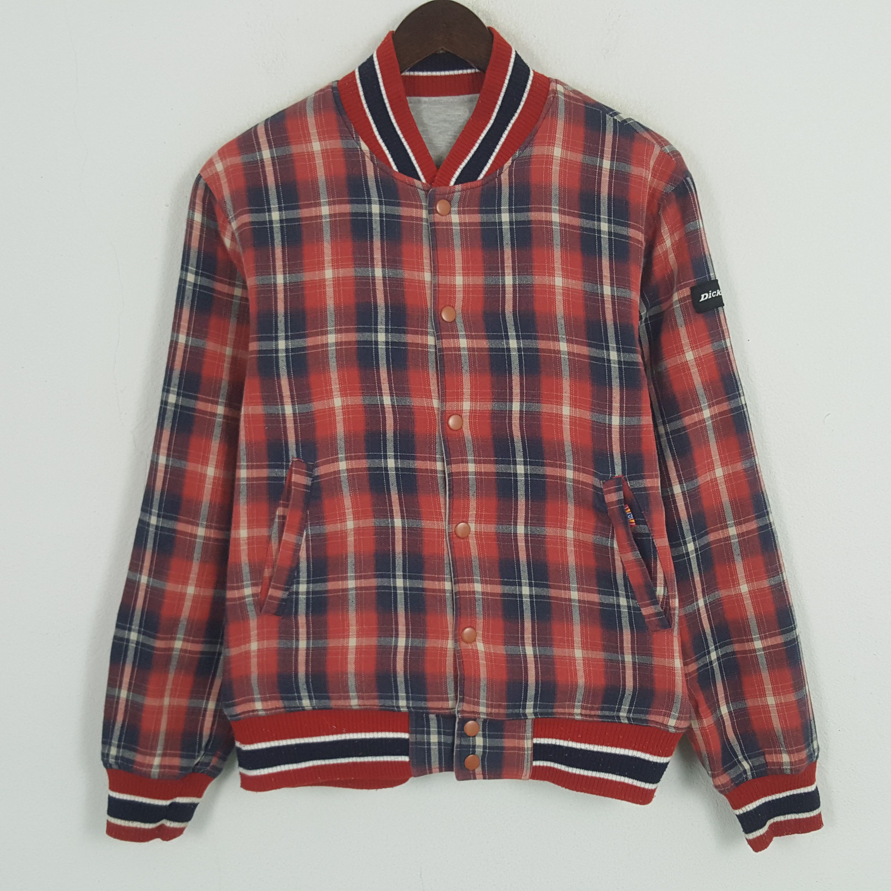 Dickies × Vintage Vintage Dickies Wool Custom Skull Reversible Bomber Jacket Size US M / EU 48-50 / 2 - 3 Thumbnail
