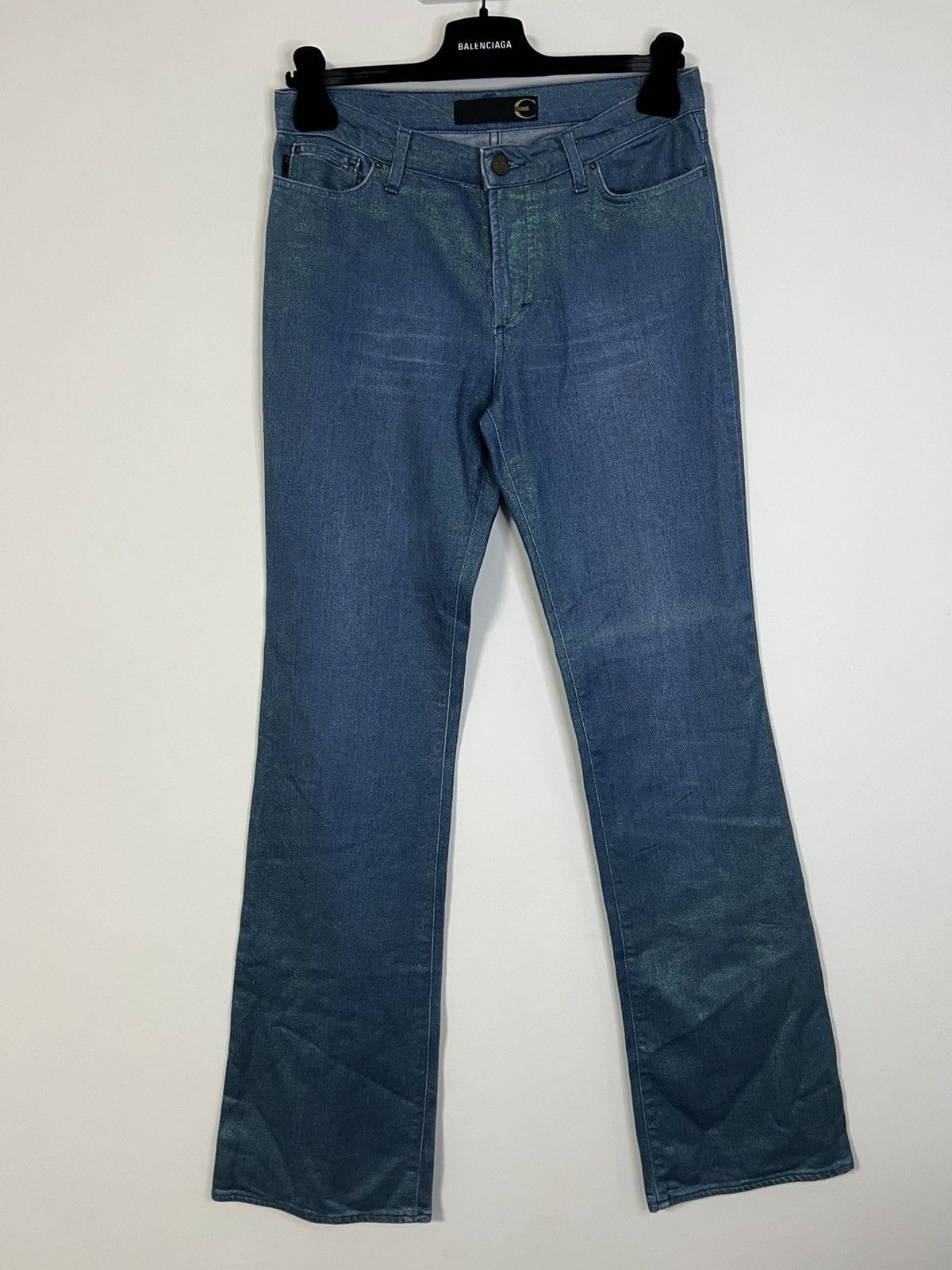 Just Cavalli Just cavalli flared blue denim M glitter Size 28" / US 6 / IT 42 - 1 Thumbnail