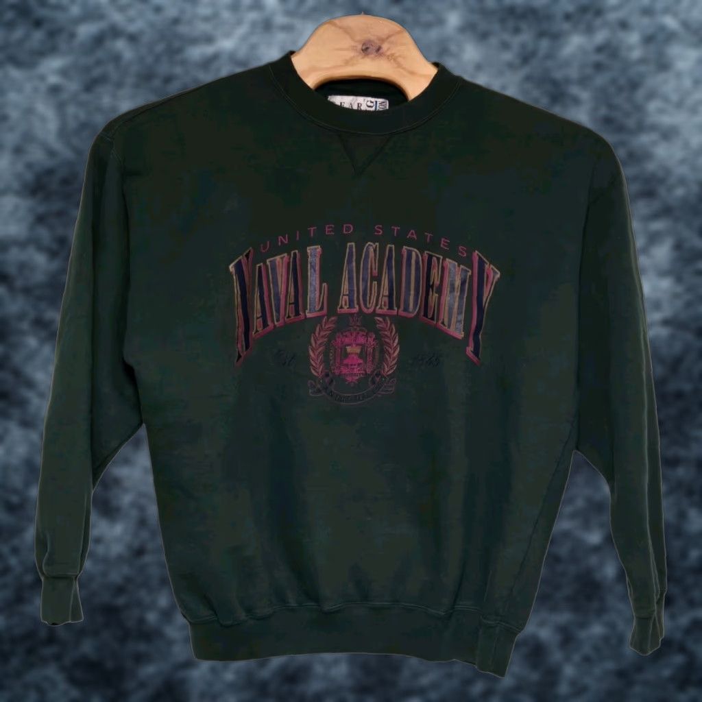 Vintage VINTAGE US Naval Academy Hoodie Sweatshirt Shirt Hoodie Size US M / EU 48-50 / 2 - 1 Thumbnail