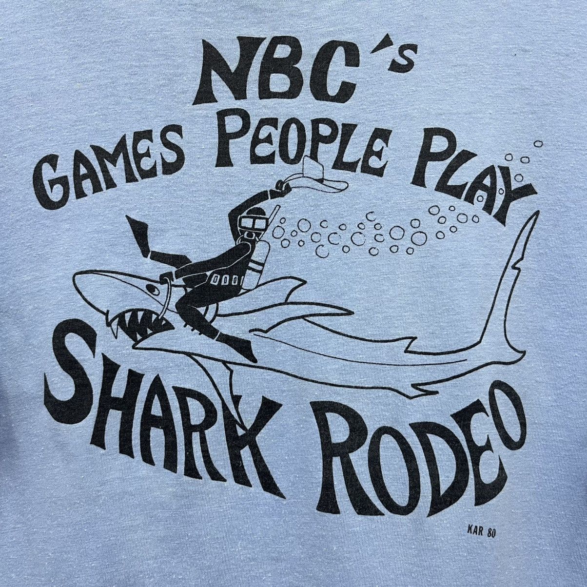 Hanes Vintage 80s Shark Rodeo T-Shirt Size US M / EU 48-50 / 2 - 5 Thumbnail
