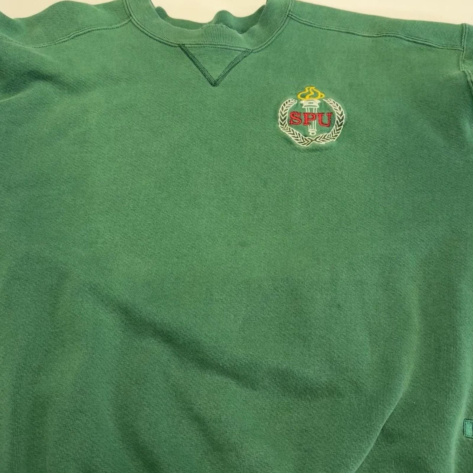 Russell Athletic × Vintage Vintage Russell Athletic SPU Sweatshirt Men’s XL Green Crew Size US XL / EU 56 / 4 - 10 Thumbnail