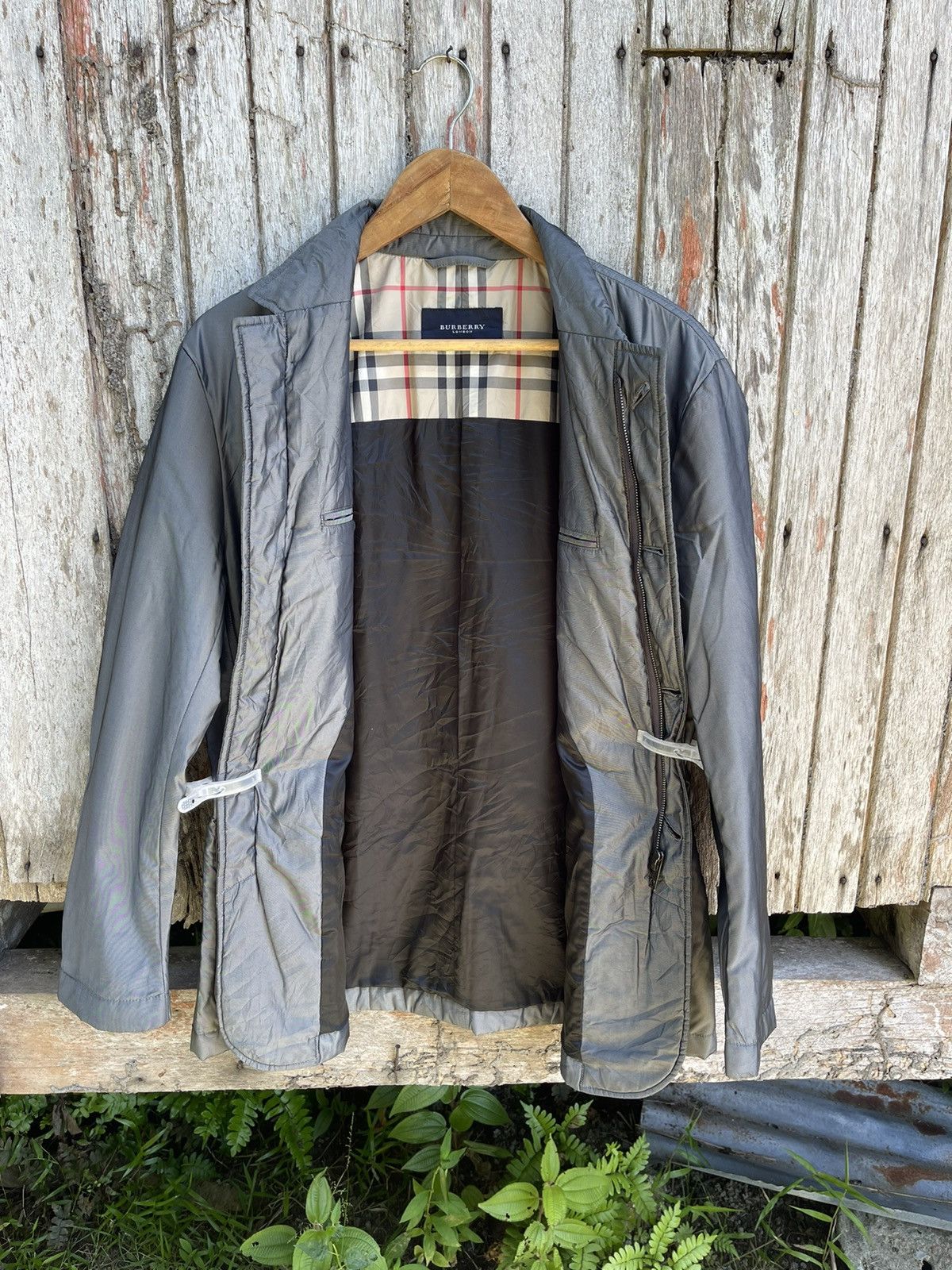 Burberry Burberry London Waxed Field Jacket – Grey Size M / US 6-8 / IT 42-44 - 11 Thumbnail