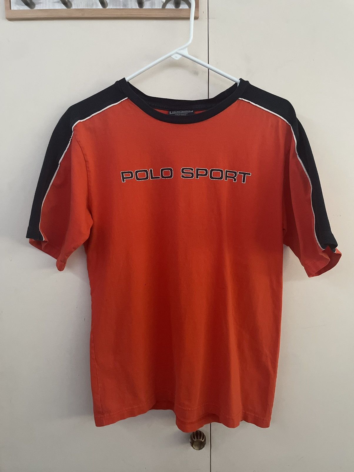 Vintage 90s Polo Sport Tee Orange