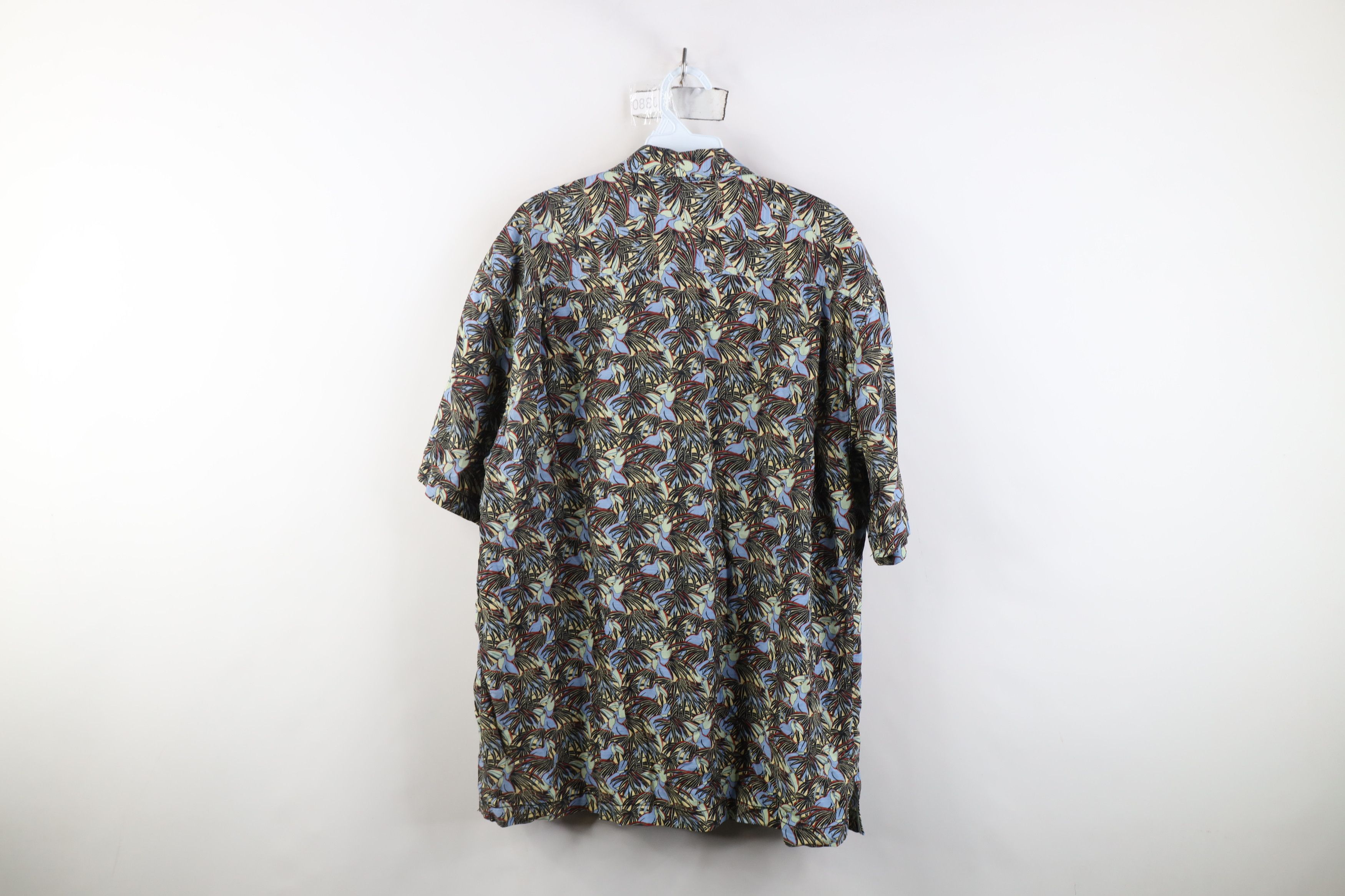 Tommy Bahama Vintage Y2K Tommy Bahama Bird Luau Hawaiian Button Shirt Size US L / EU 52-54 / 3 - 10 Thumbnail