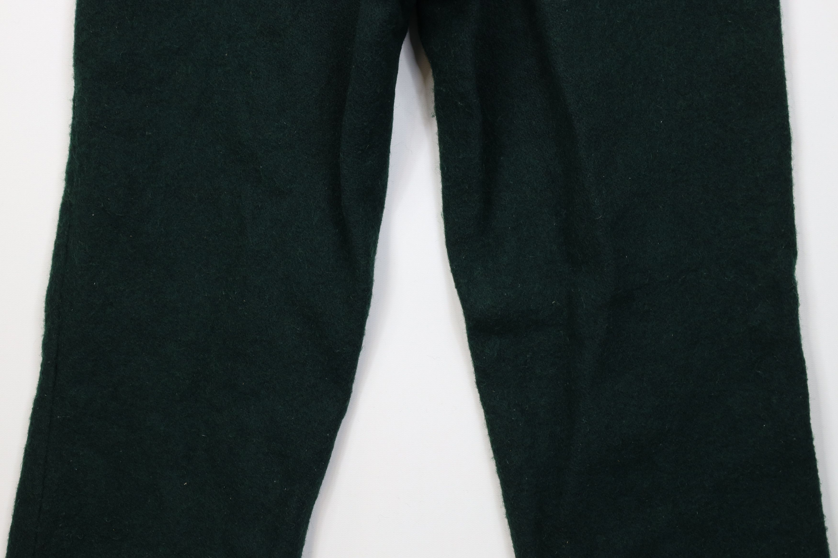 Vintage Vintage 70s Streetwear Wool Wide Leg Pants Green USA Size US 34 / EU 50 - 12 Thumbnail