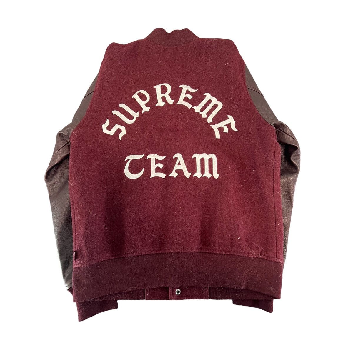 Supreme Supreme 15AW Wool Varsity Crew Jacket | Grailed