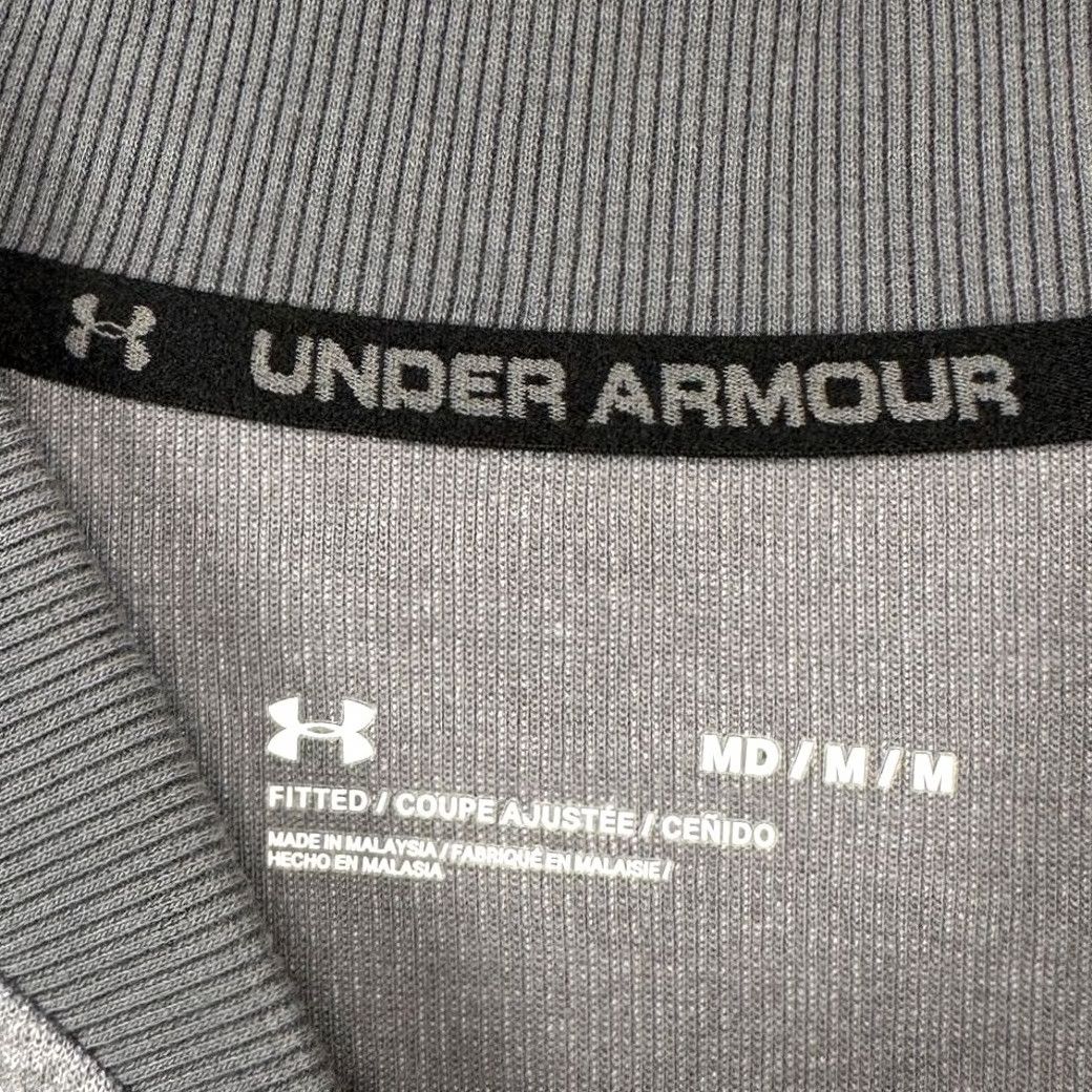 Under Armour Under Armour Jacket Mens Medium Grey Fitted Full Zip Long Sleeve Pockets Size US M / EU 48-50 / 2 - 5 Thumbnail