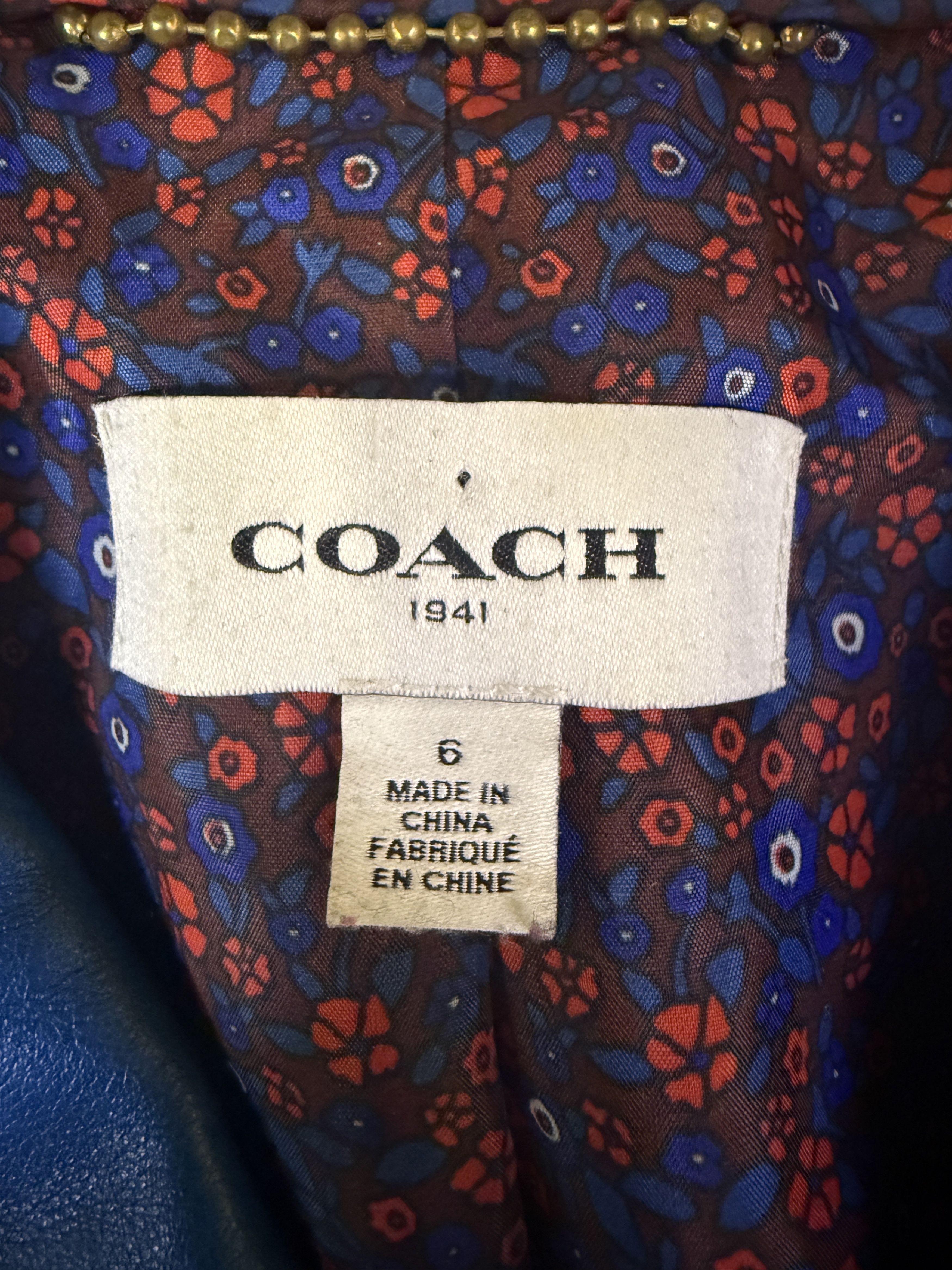 Coach Coach Floral Moto Jacket Size M / US 6-8 / IT 42-44 - 5 Thumbnail