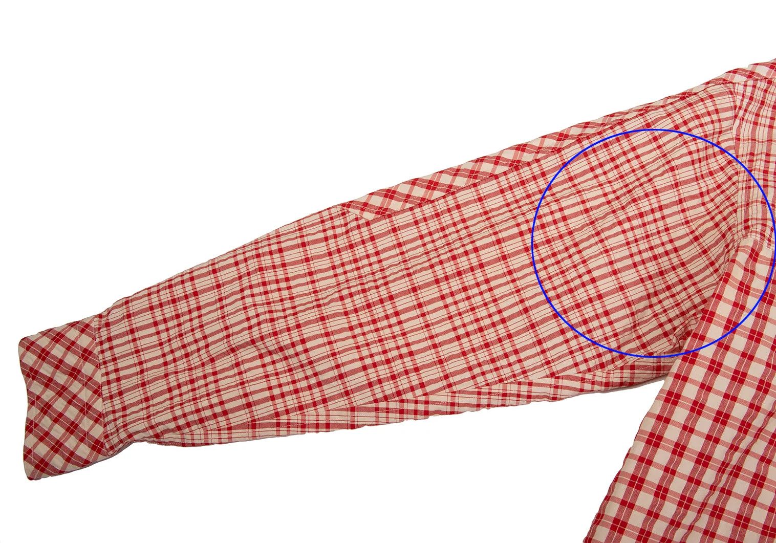 Issey Miyake Multi-Check Panel Long Sleeve Shirt in Red Beige Black Size US M / EU 48-50 / 2 - 7 Thumbnail