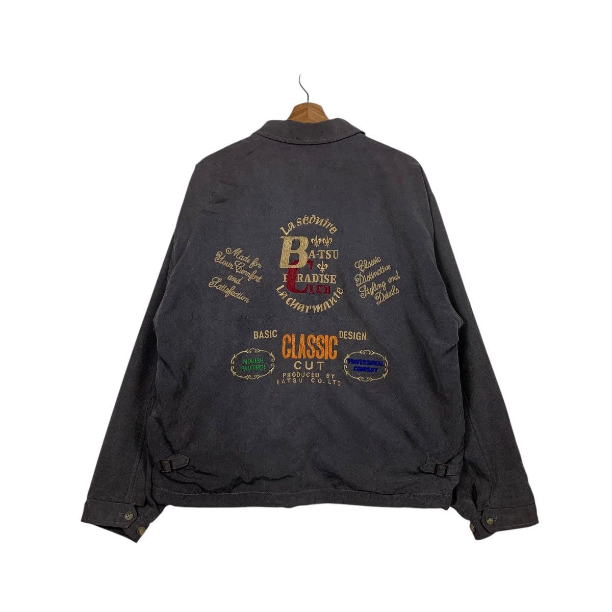 Japanese Brand BATSU PARADISE CLUB Big Logo Work Jacket #2646-C118 Size US L / EU 52-54 / 3 - 1 Thumbnail