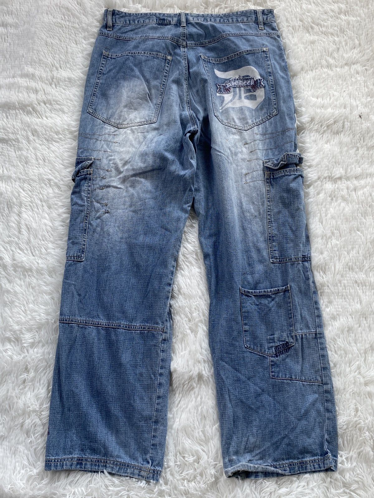 Vintage 90’s Skate Culture 🔥 Dig Deep🔥Cargo Baggy Jeans Size US 36 / EU 52 - 13 Thumbnail