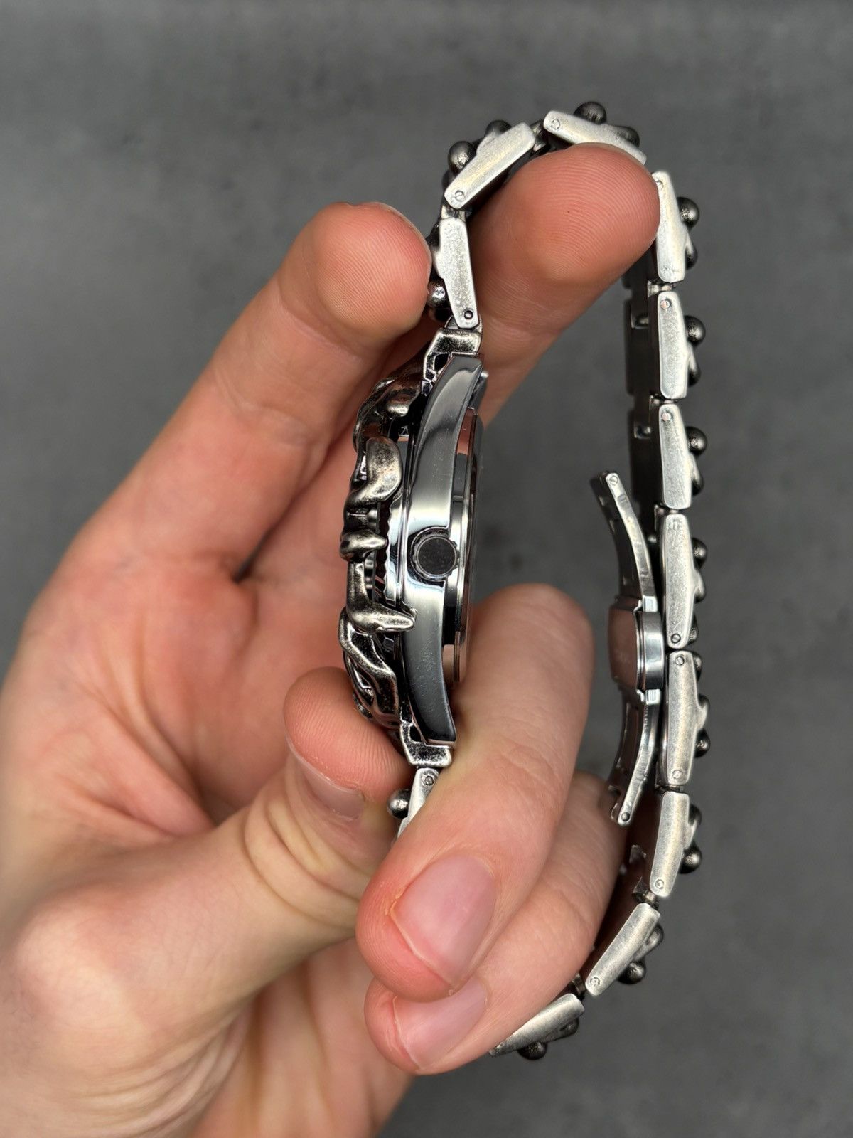 Other Wristwatch Silver Black Vintage Gothic Size ONE SIZE - 9 Thumbnail