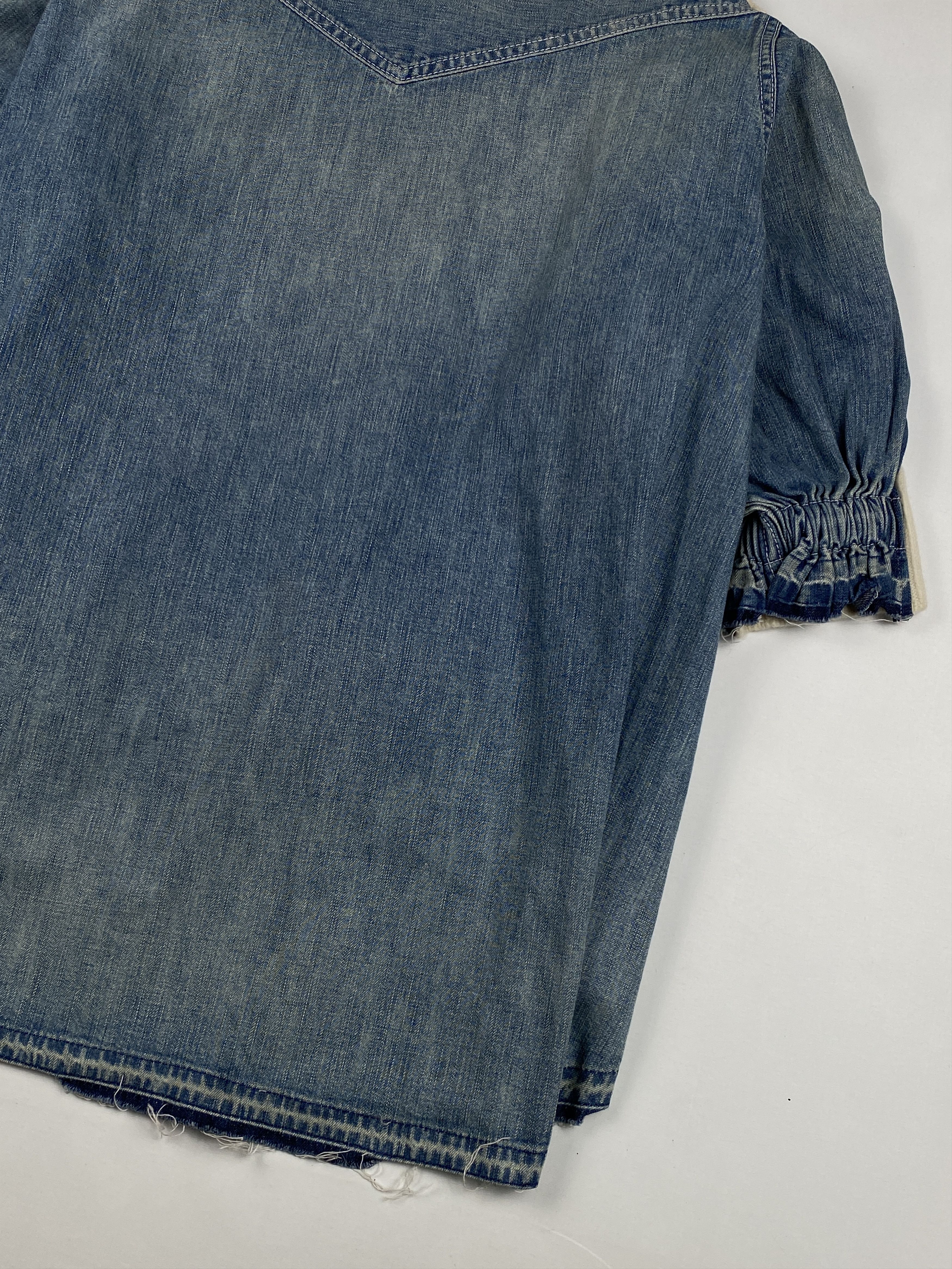 Sacai Denim Paneled Knitted Hybrid Sweater Size L / US 10 / IT 46 - 11 Thumbnail