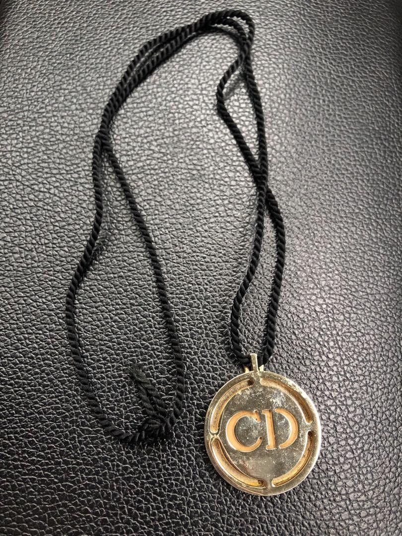 Vintage Christian Dior Coin Necklace - Gold Accessory