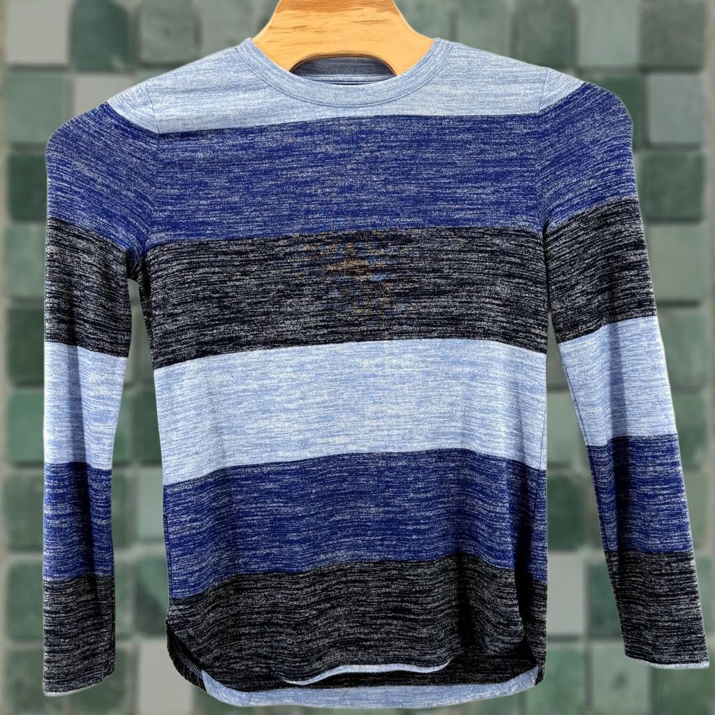 Banana Republic Banana Republic Sweater Mens Medium Striped Luxespun Long Sleeve Pullover Size US M / EU 48-50 / 2 - 1 Thumbnail