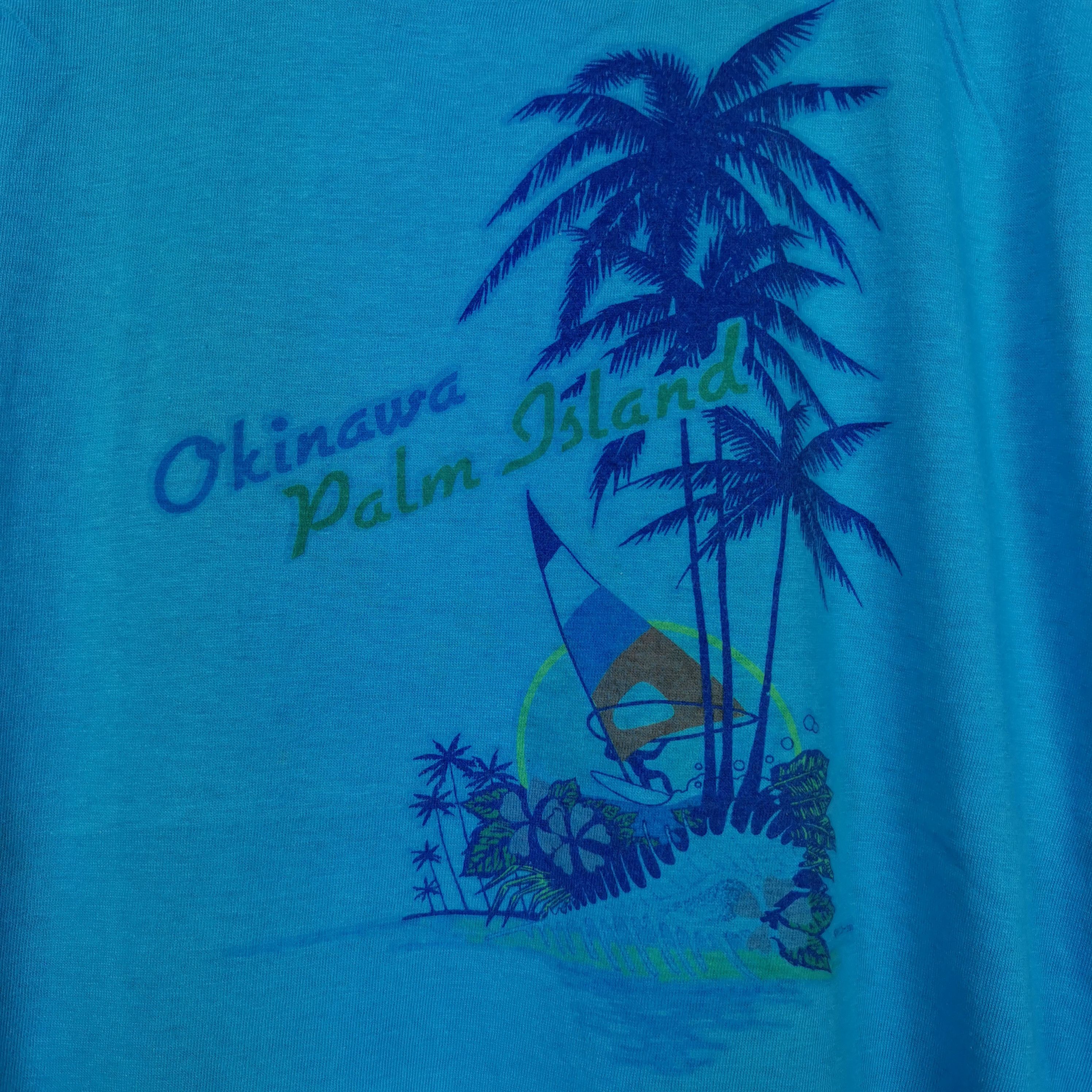 Vintage Vintage 90s Okinawa Palm Island Hawaii T-Shirt Crewneck Tee Size US M / EU 48-50 / 2 - 3 Thumbnail