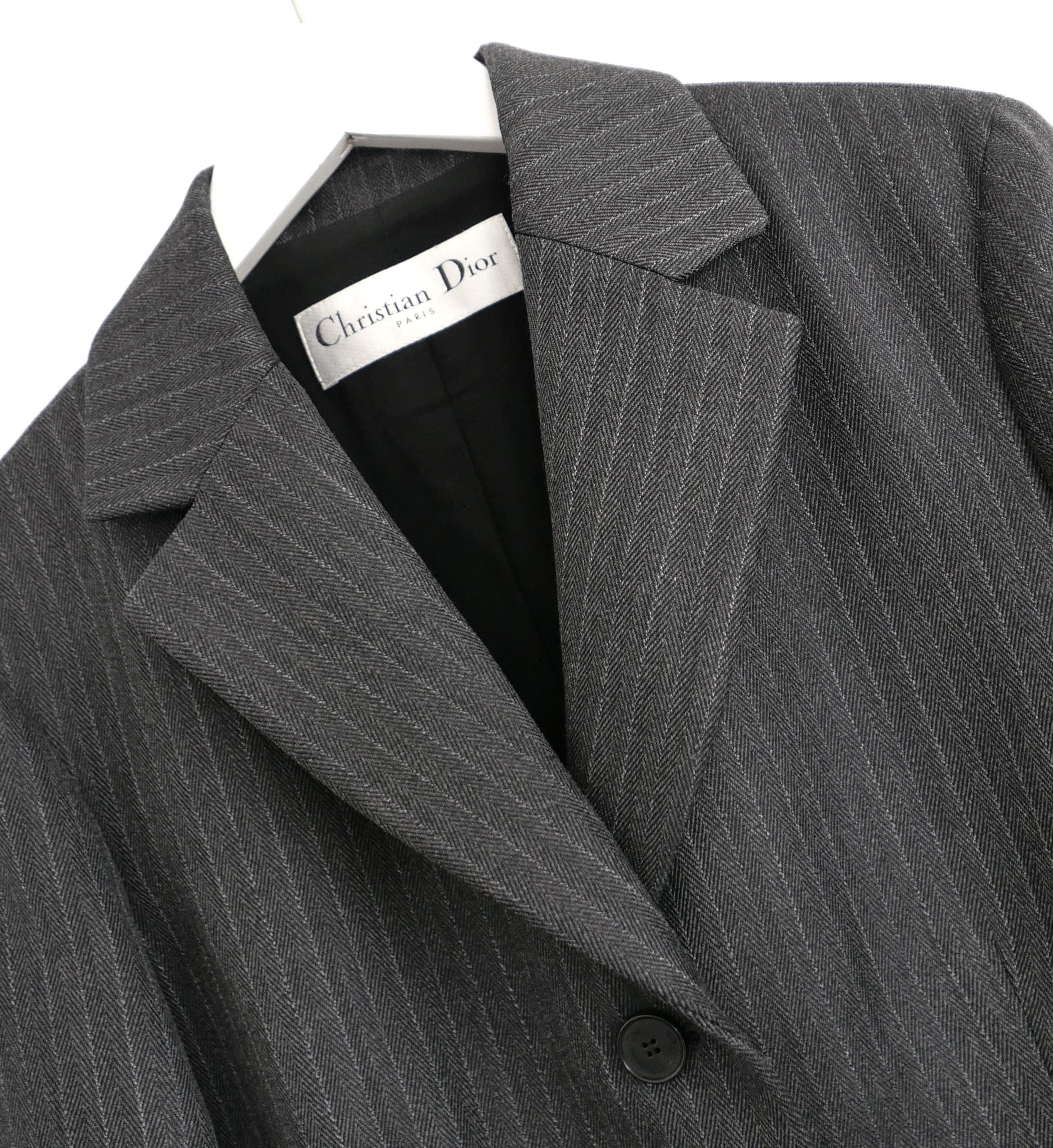 Dior Dior Cruise 2023 Grey Pinstripe Bar Jacket Size M / US 6-8 / IT 42-44 - 3 Thumbnail