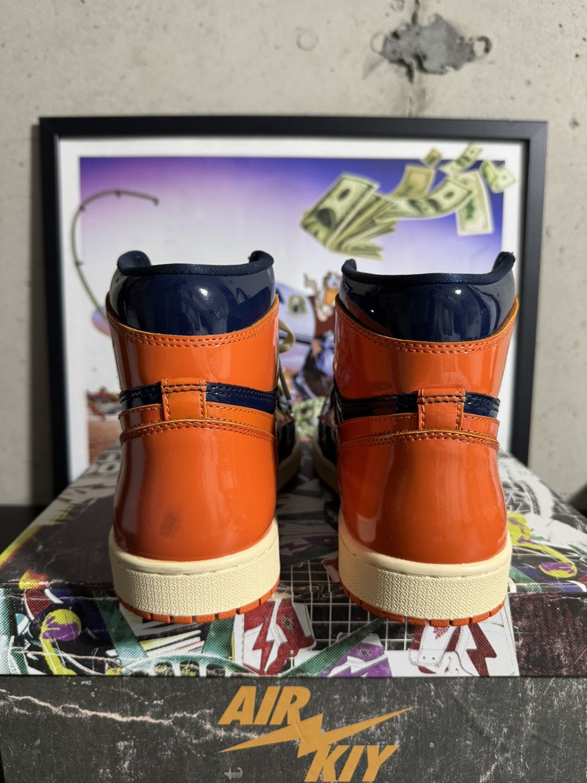 Other Air KIY Reves Sport ‘85 High - Patent Leather Sport Orange Size US 9.5 / EU 42-43 - 4 Thumbnail