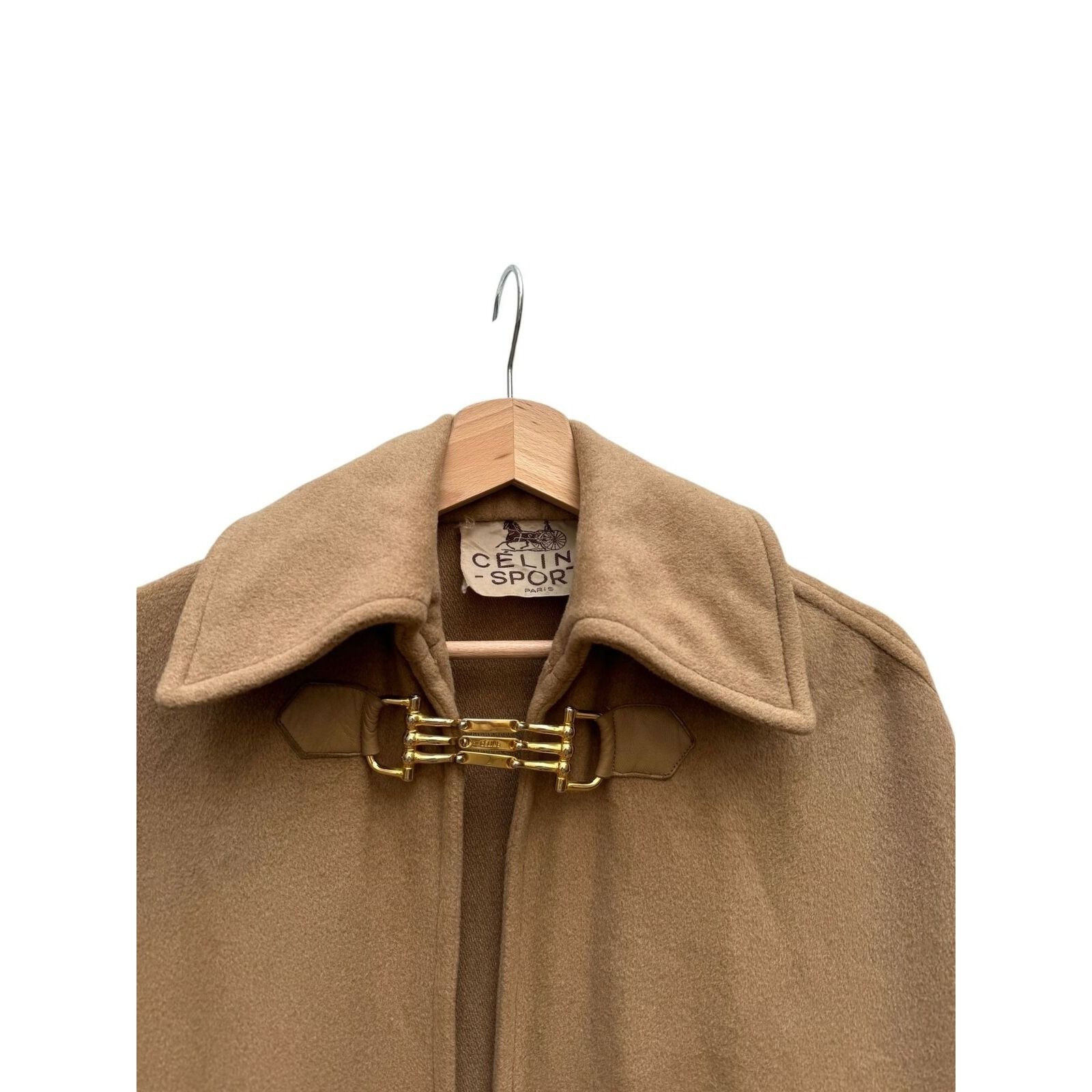 Celine Vintage 1970s Brown Wool Cape Size M / US 6-8 / IT 42-44 - 7 Thumbnail
