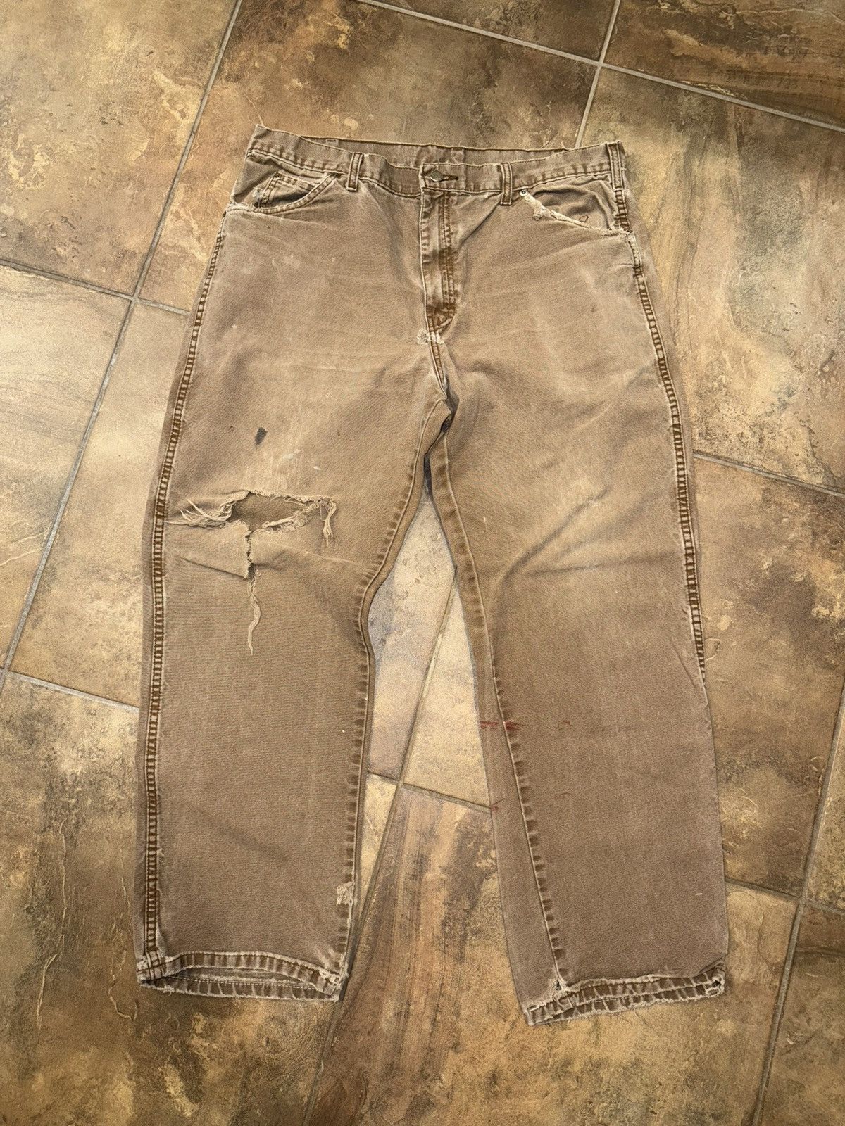 Dickies Vintage Distressed Dickies Work Pants Size US 34 / EU 50 - 1 Thumbnail