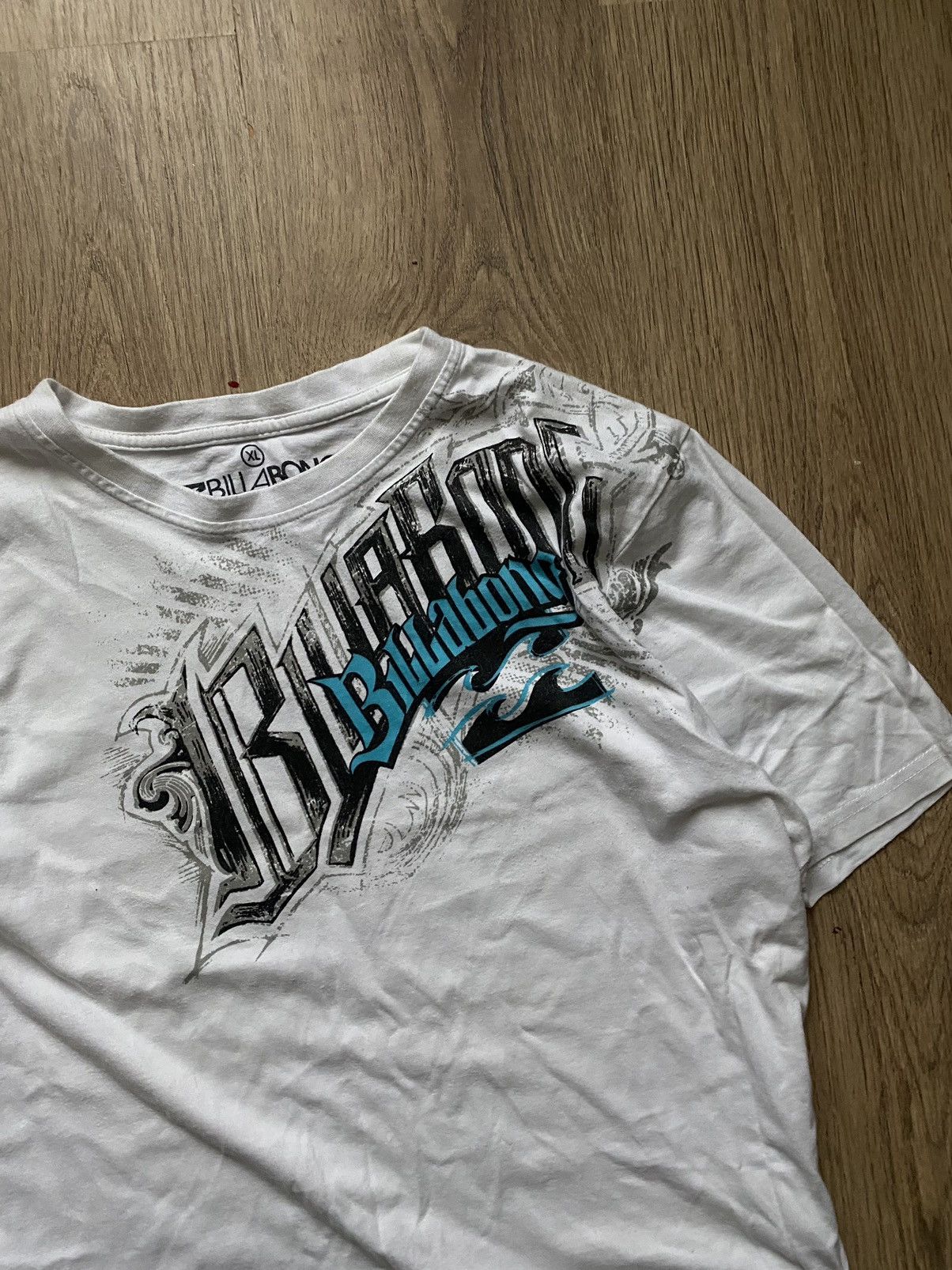 Billabong × Tapout Crazy vintage y2k BILLABONG skulls t shirt grunge skater Size US L / EU 52-54 / 3 - 2 Thumbnail