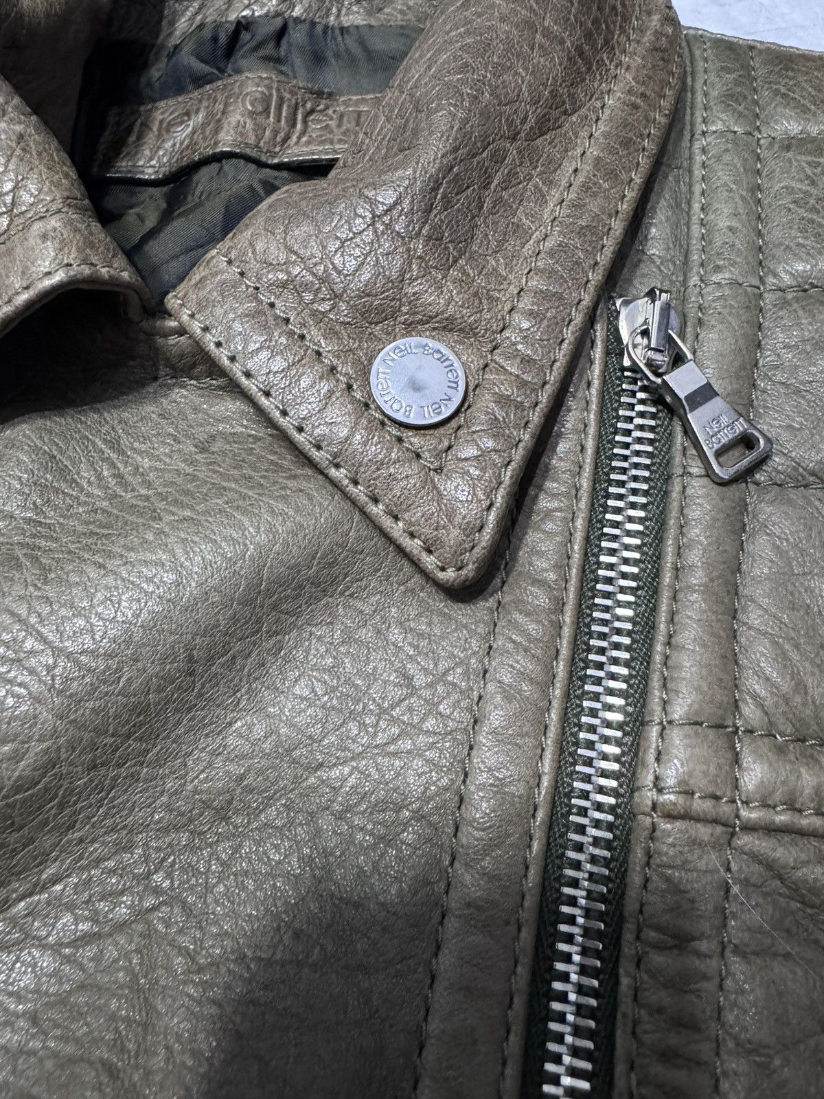 Neil Barrett Neil Barrett Italy Lambskin Leather Biker Jacket - XXS Size US XXS / EU 40 - 6 Thumbnail