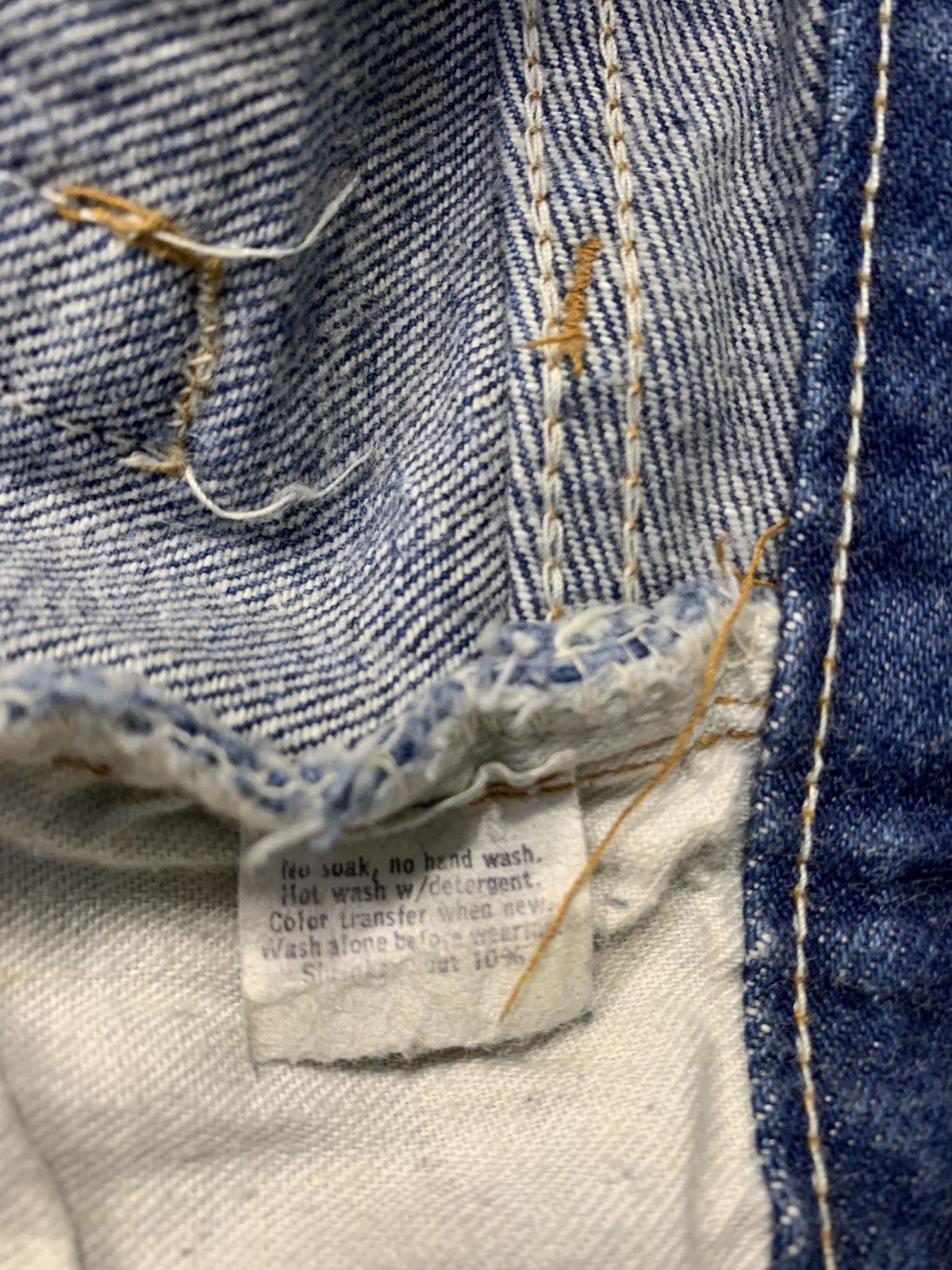 Levi's Vintage Clothing 70s 80s Lot 26501-0116 Denim Jeans Size 23" - 9 Thumbnail