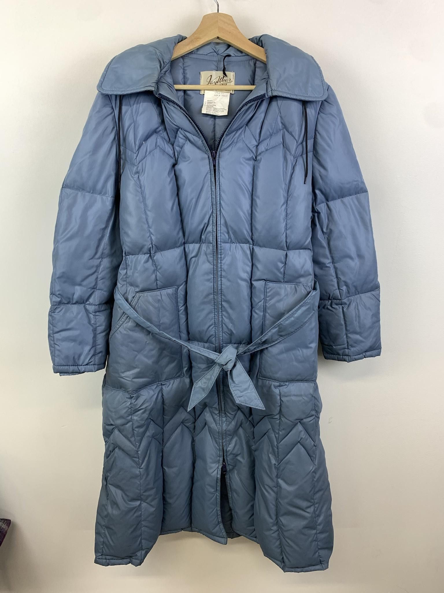 送料無料 いくらから × Streetwear Vintage Long Down Hood Fur 1980s 1970s Vintage ジャケット・アウター