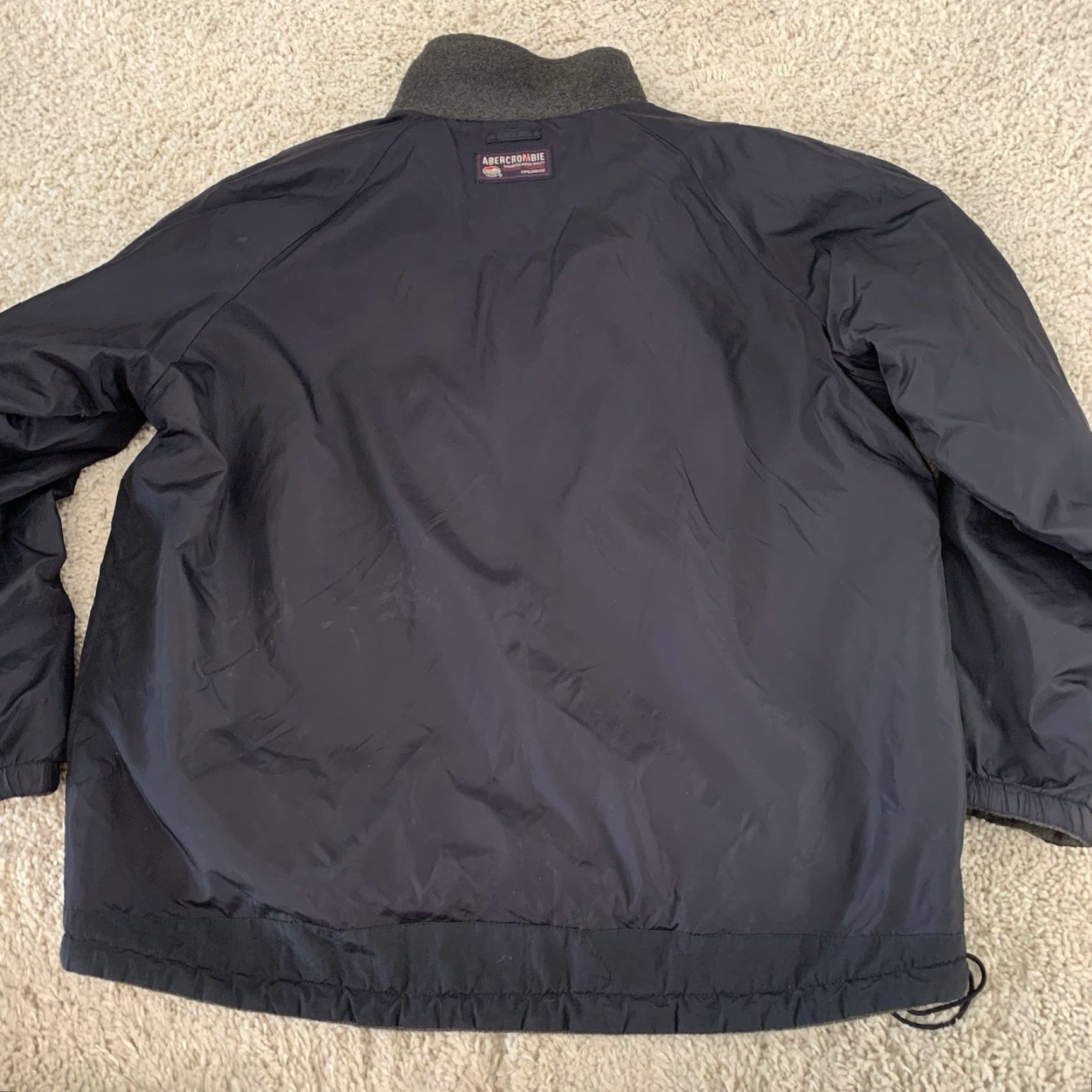 Abercrombie & Fitch VINTAGE Abercrombie & Fitch Jacket Mens L Blue 90s Outdoor Hooded Insulated Softshell Reversible Pullover Wind-Resistant 1/2 Zip Logo Size US L / EU 52-54 / 3 - 4 Thumbnail