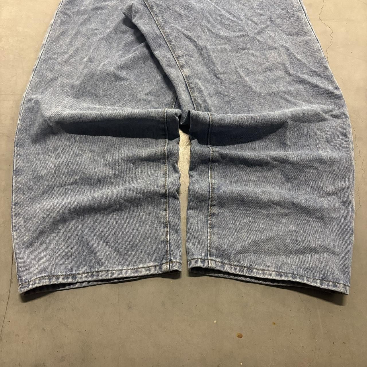 Vintage Crazy Vintage Y2K/2000s Super Baggy Wideleg Streetwear Skater Style Medium Blue Wash Denim Jeans! Size US 36 / EU 52 - 5 Thumbnail