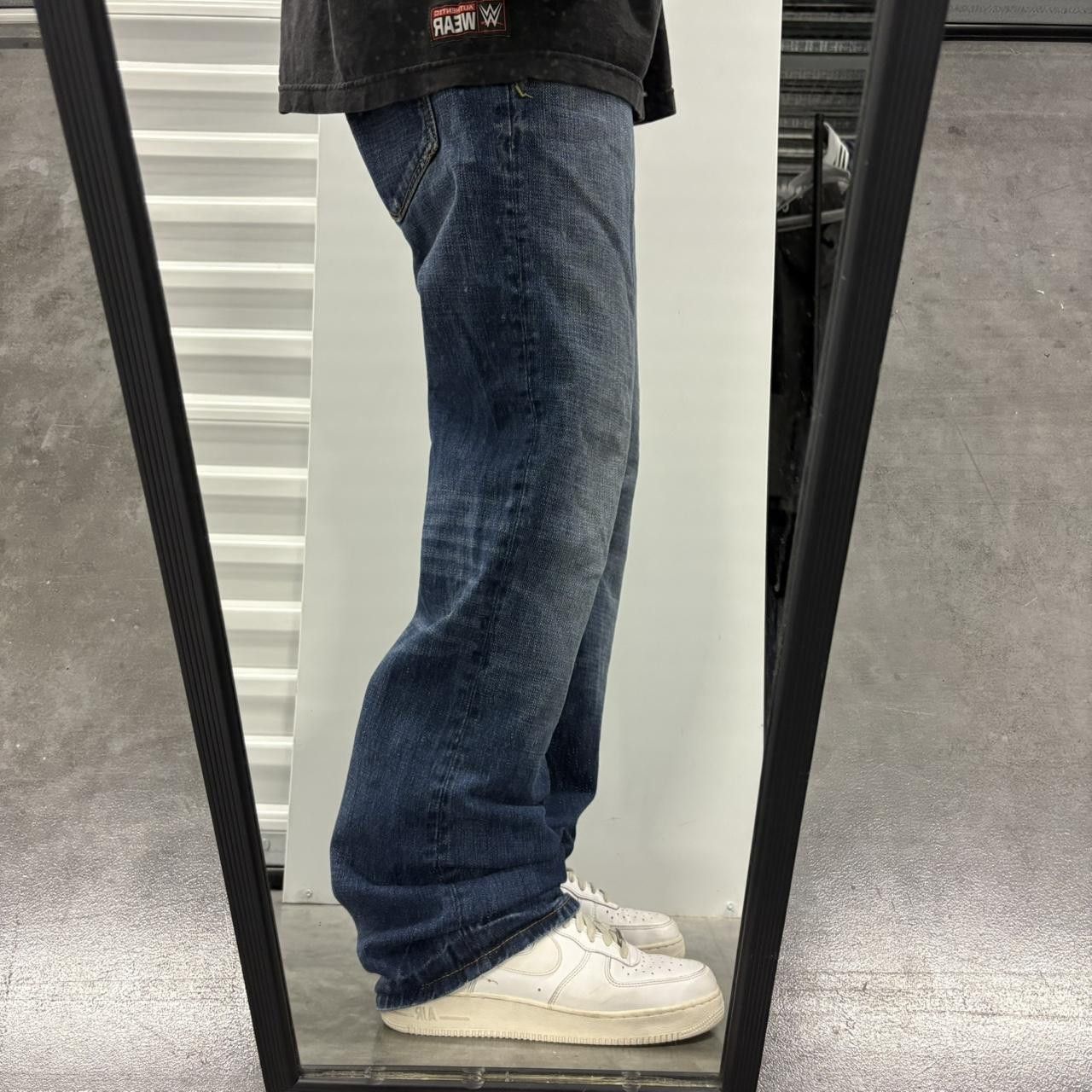 Aeropostale Crazy Vintage Y2K/2000s Baggy Aeropostale Streetwear Skater Levis Dark Wash Denim Jeans! Size US 34 / EU 50 - 2 Thumbnail