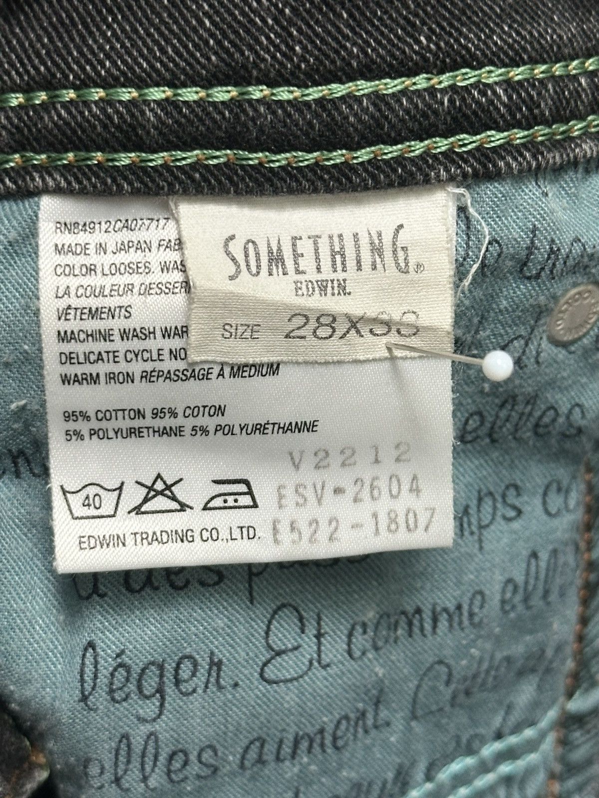 Edwin Something x Edwin Vienus Jean Vintage Distressed Bootcut Size US 28 / EU 44 - 14 Thumbnail