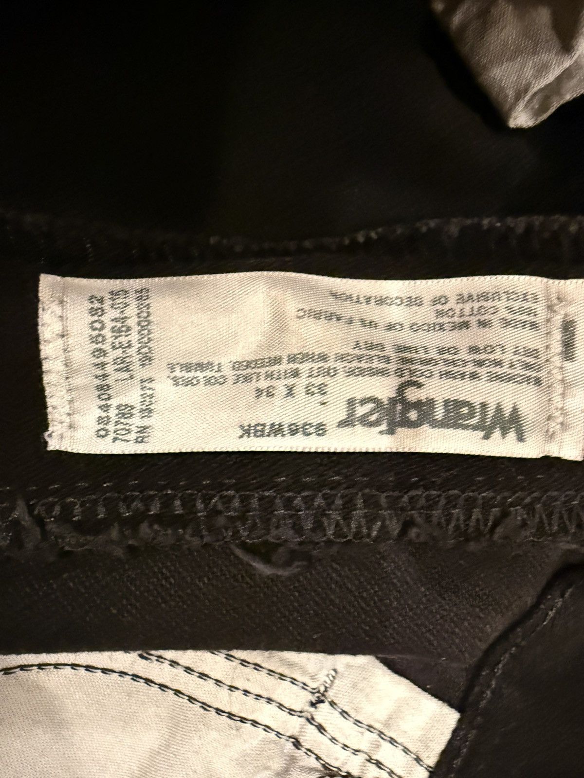 Wrangler Wrangler Black Jeans 33x34 | 936WBK Straight Leg Vintage Size US 32 / EU 48 - 3 Thumbnail