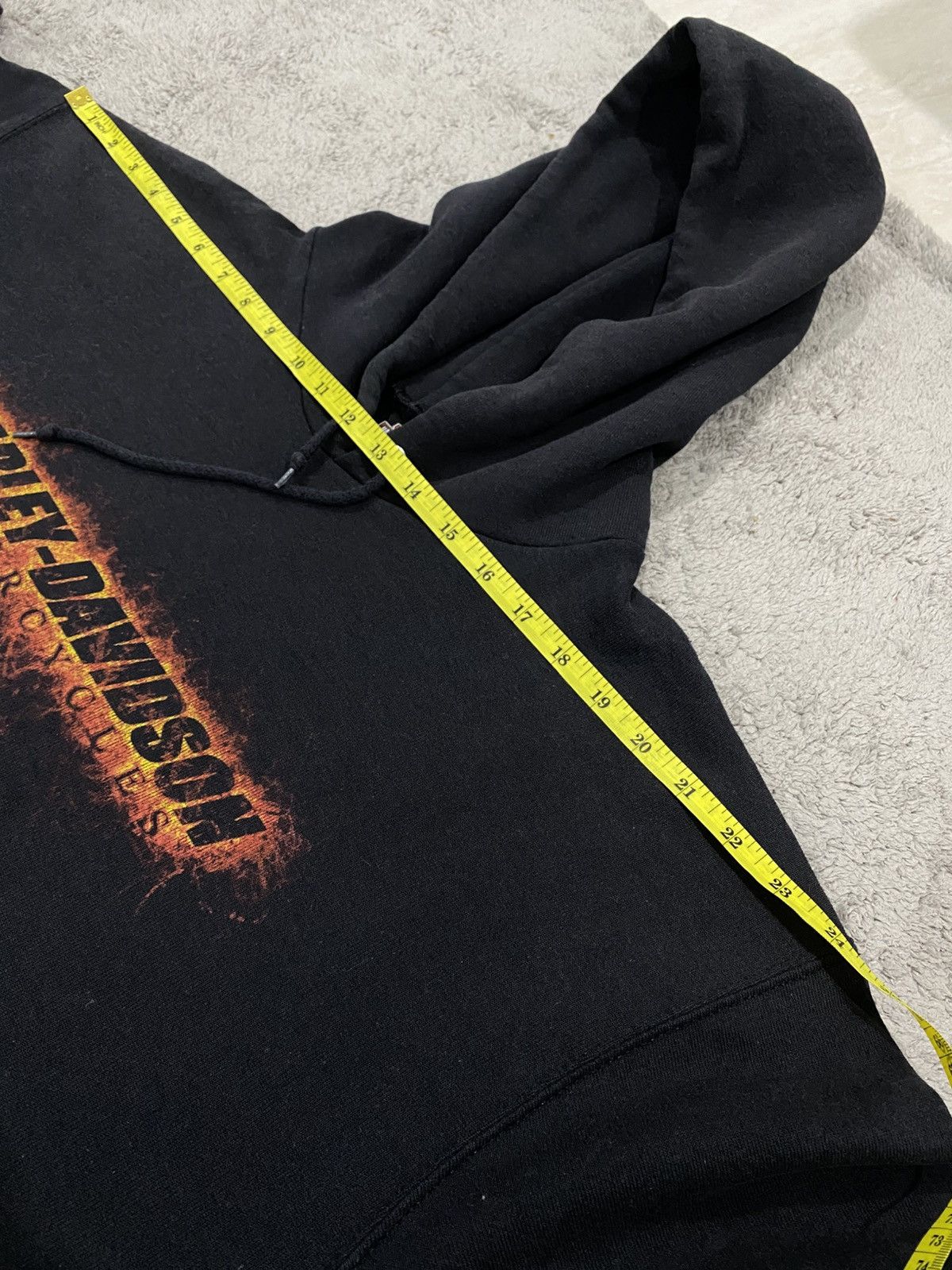 Harley Davidson × Vintage Harley Davidson Logo Flame Hoodie Vintage 2004 Size US XL / EU 56 / 4 - 16 Thumbnail