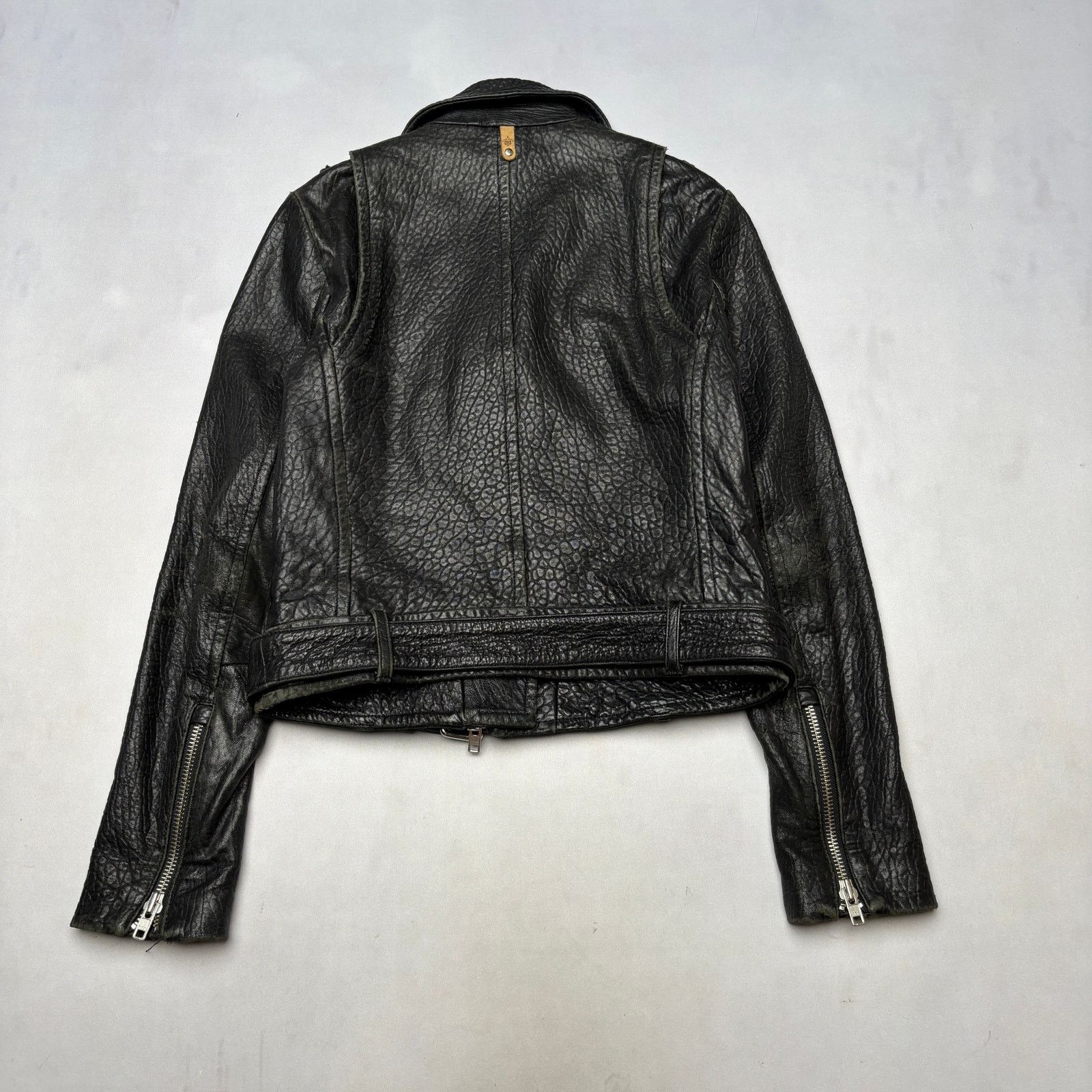 Mackage Mackage for Aritzia Pebbled Lamb Leather Jacket Womens Small Size S / US 4 / IT 40 - 3 Thumbnail
