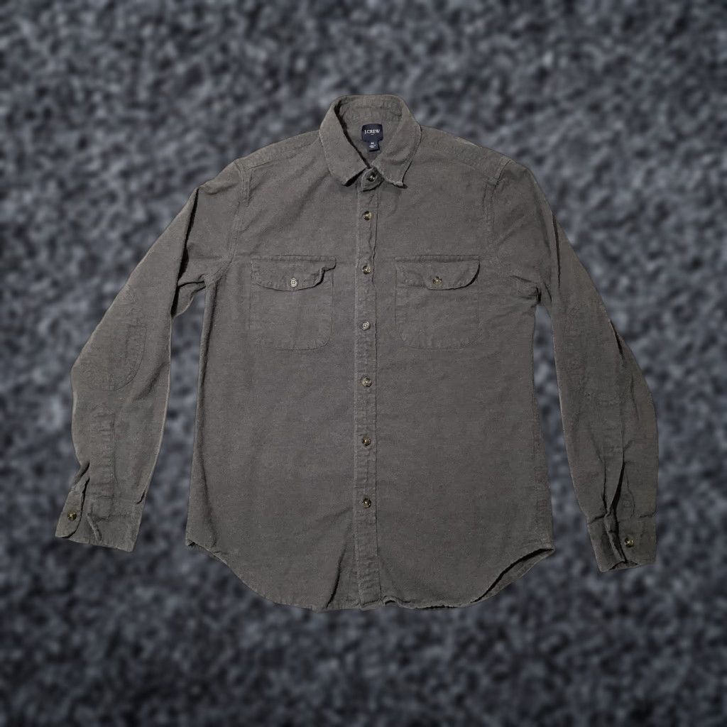 J.Crew J.Crew Shirt Mens Medium Charcoal Gray Flannel Workshirt Button Front Pockets Size US M / EU 48-50 / 2 - 1 Thumbnail