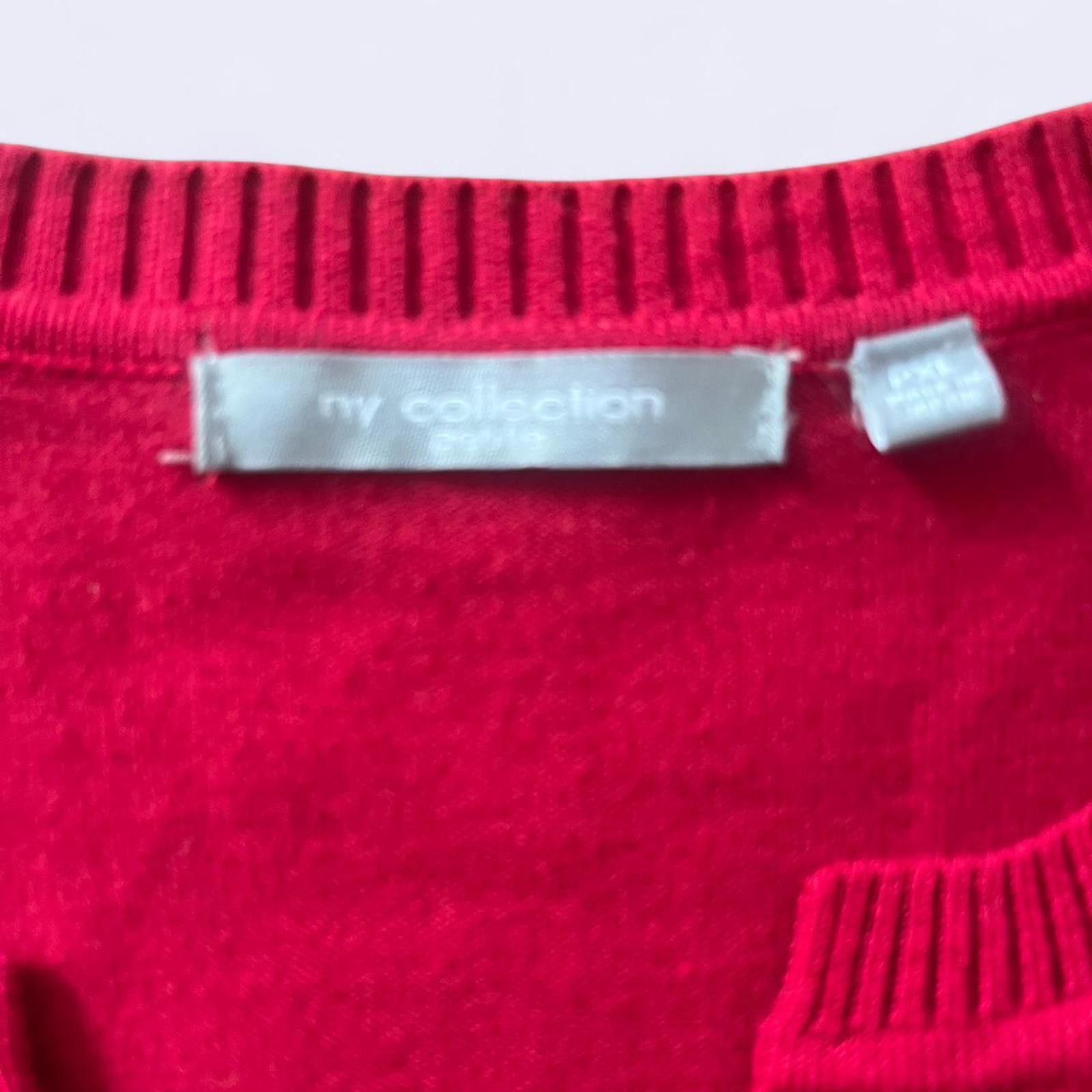 Other Red cardigan with black buttons #cardigan Size M / US 6-8 / IT 42-44 - 2 Thumbnail