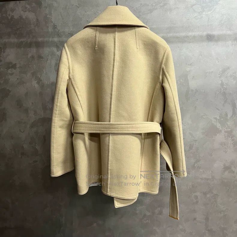 Louis Vuitton Louis Vuitton Brown Solid Lapel Lace-Up Wrap Suit Coat Size XS / US 0-2 / IT 36-38 - 5 Thumbnail