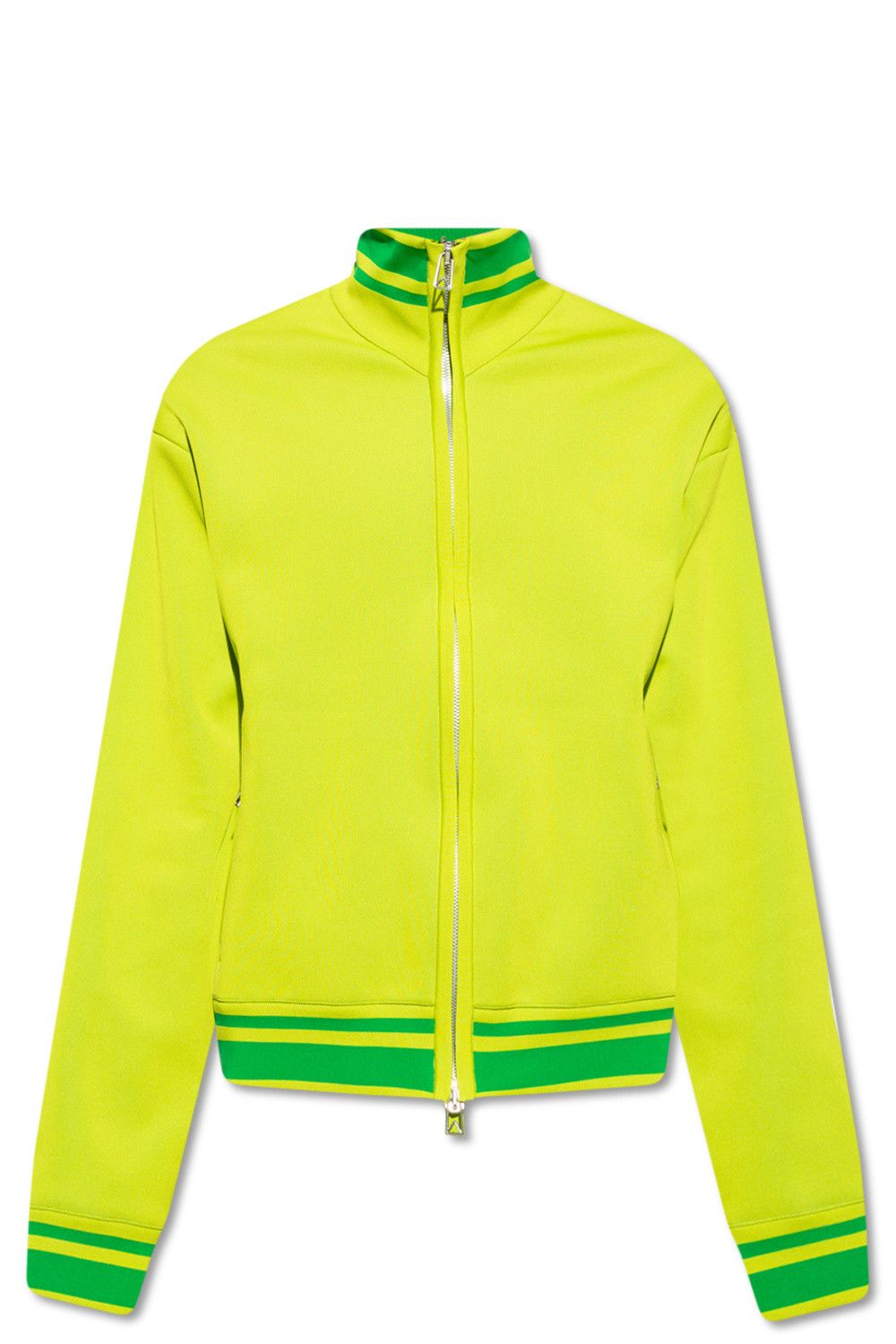 Bottega Veneta BOTTEGA VENETA green standing collar sweatshirt jacket q Size US M / EU 48-50 / 2 - 1 Thumbnail
