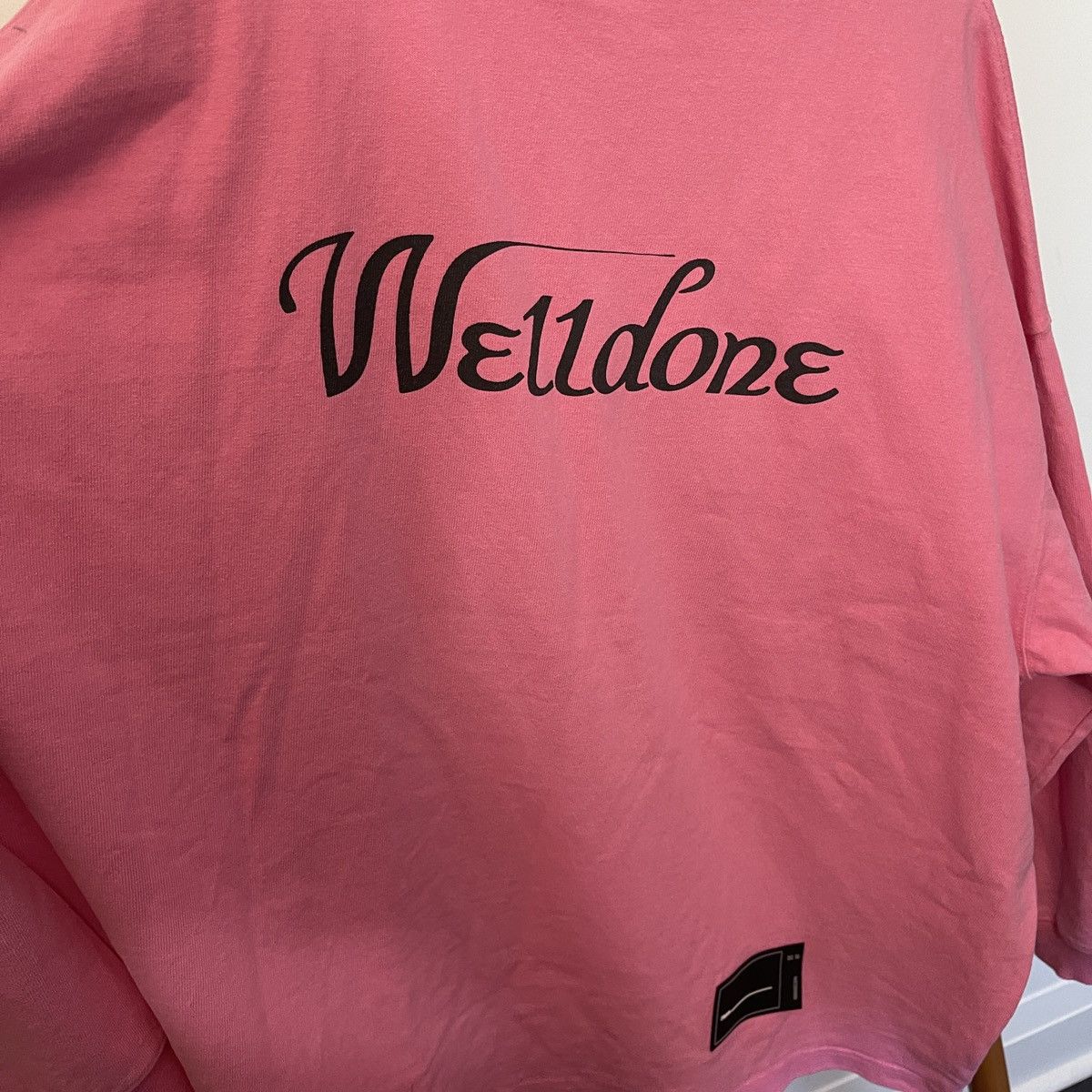WE11DONE We11done welldone pink logo print long sleeve shirt one size Size ONE SIZE - 3 Thumbnail