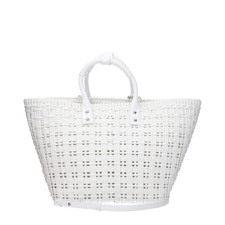 Balenciaga o1mt1gz0125 Size: OS / Bistro Small Basket With Strap White Size ONE SIZE - 3 Thumbnail