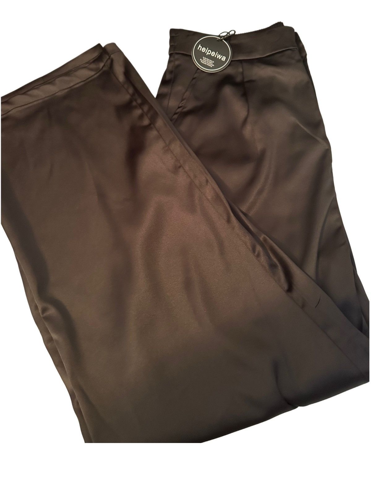 Other Women's Black Satin Wide Leg Dress Party Casual Pants Size 32" / US 10 / IT 46 - 7 Thumbnail