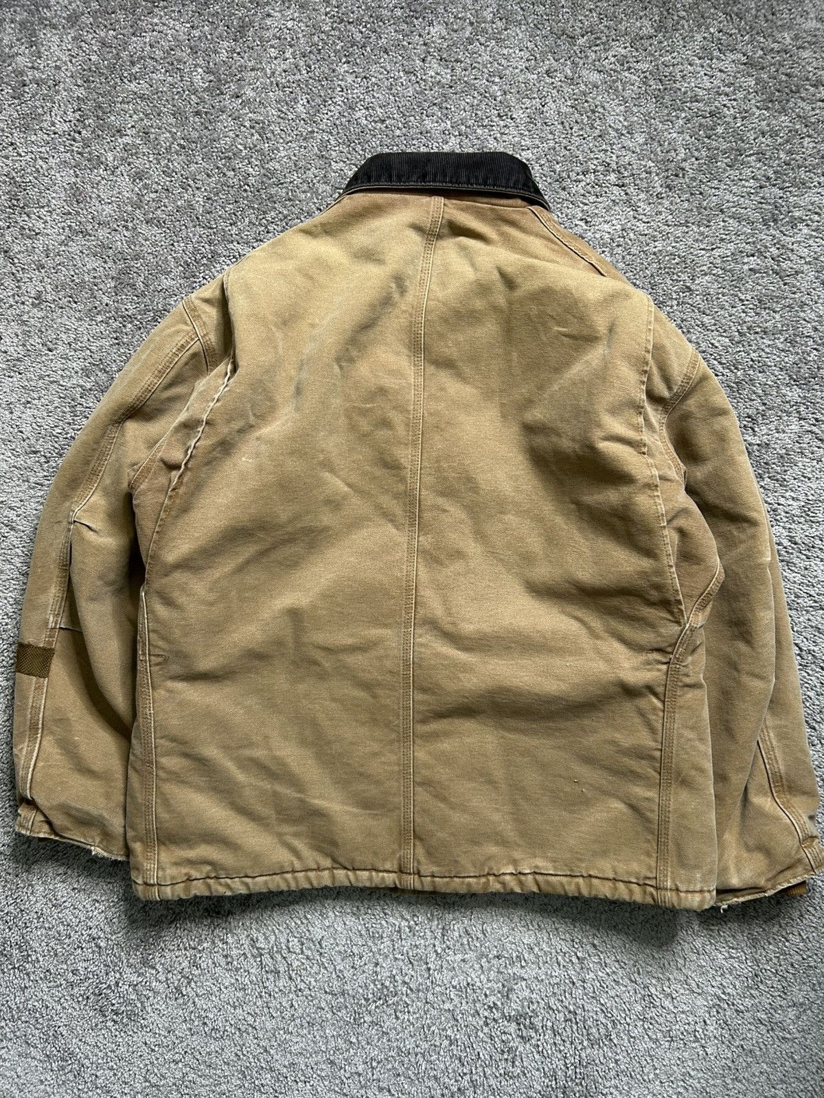 Carhartt Vintage 90s Carhartt Arctic Chore Jacket Camel Quilt Lined Size US L / EU 52-54 / 3 - 8 Thumbnail