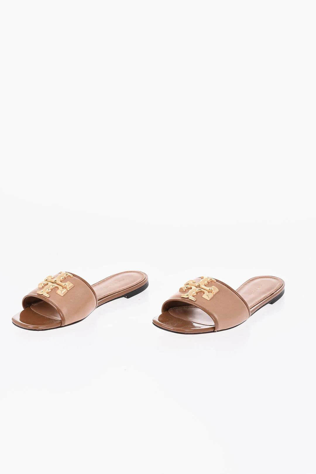 Tory Burch og1mm0426 Leather Slides in Brown Size US 6.5 / IT 36.5 - 3 Thumbnail