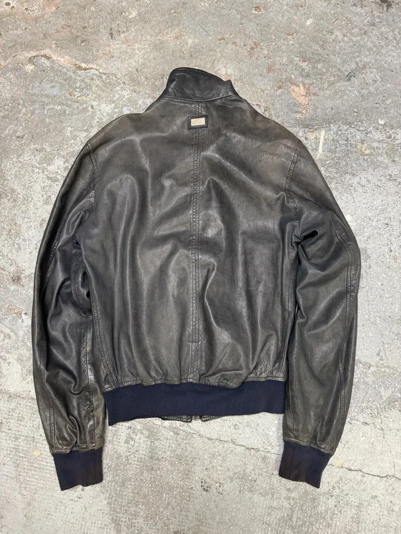 00s Dolce & Gabbana Faded Leather Jacket