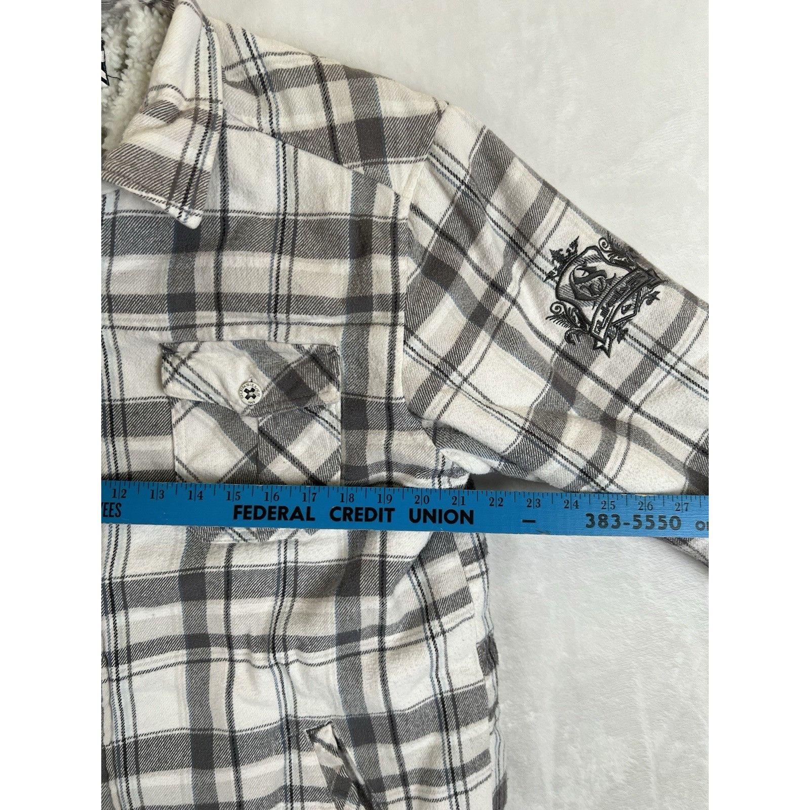 Quiksilver Vintage Quiksilver Flannel Button Up Sherpa Lined Jacket Siz Size US L / EU 52-54 / 3 - 3 Thumbnail